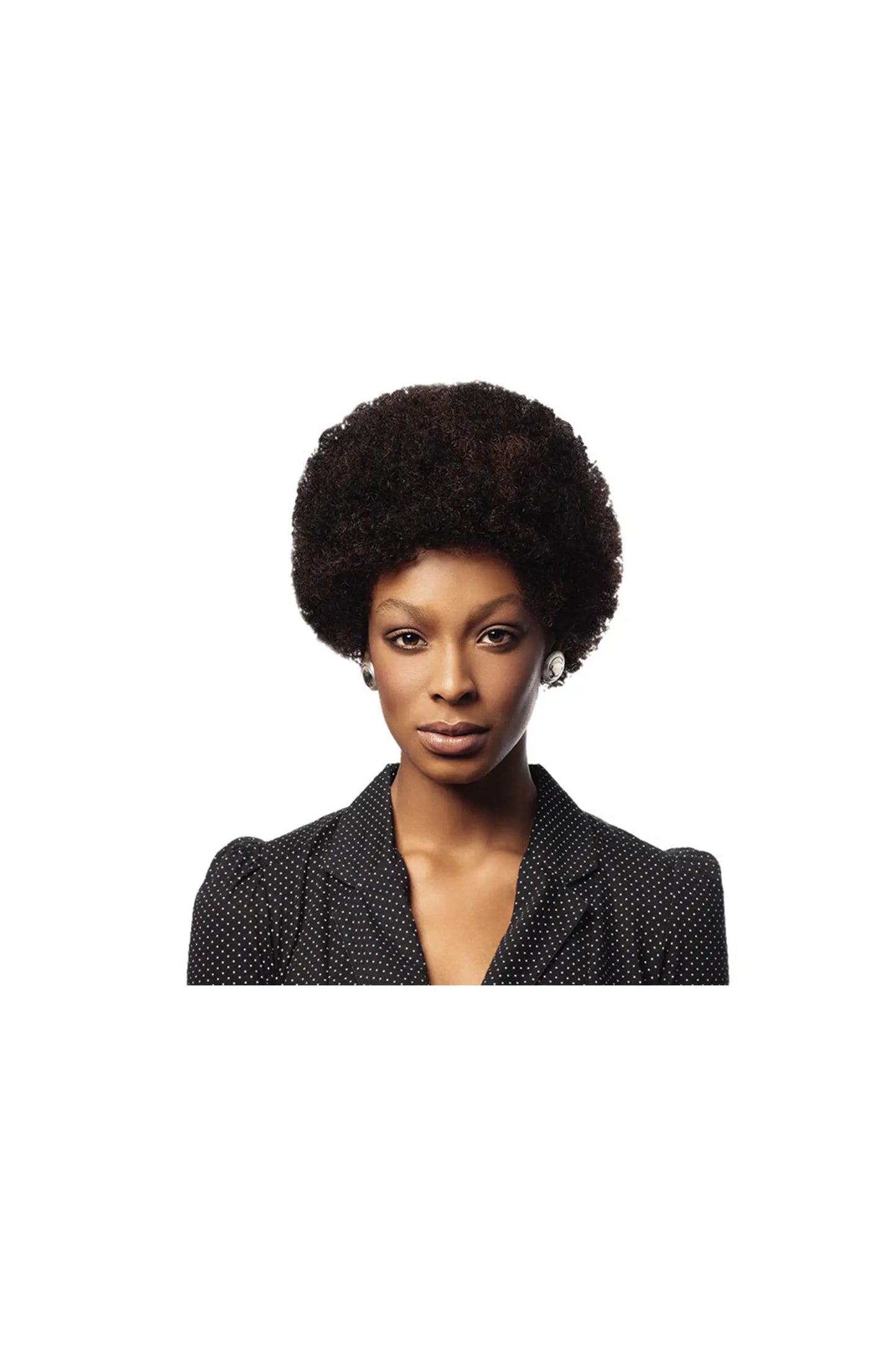 Sleek Human Hair Wig - Afro Wig