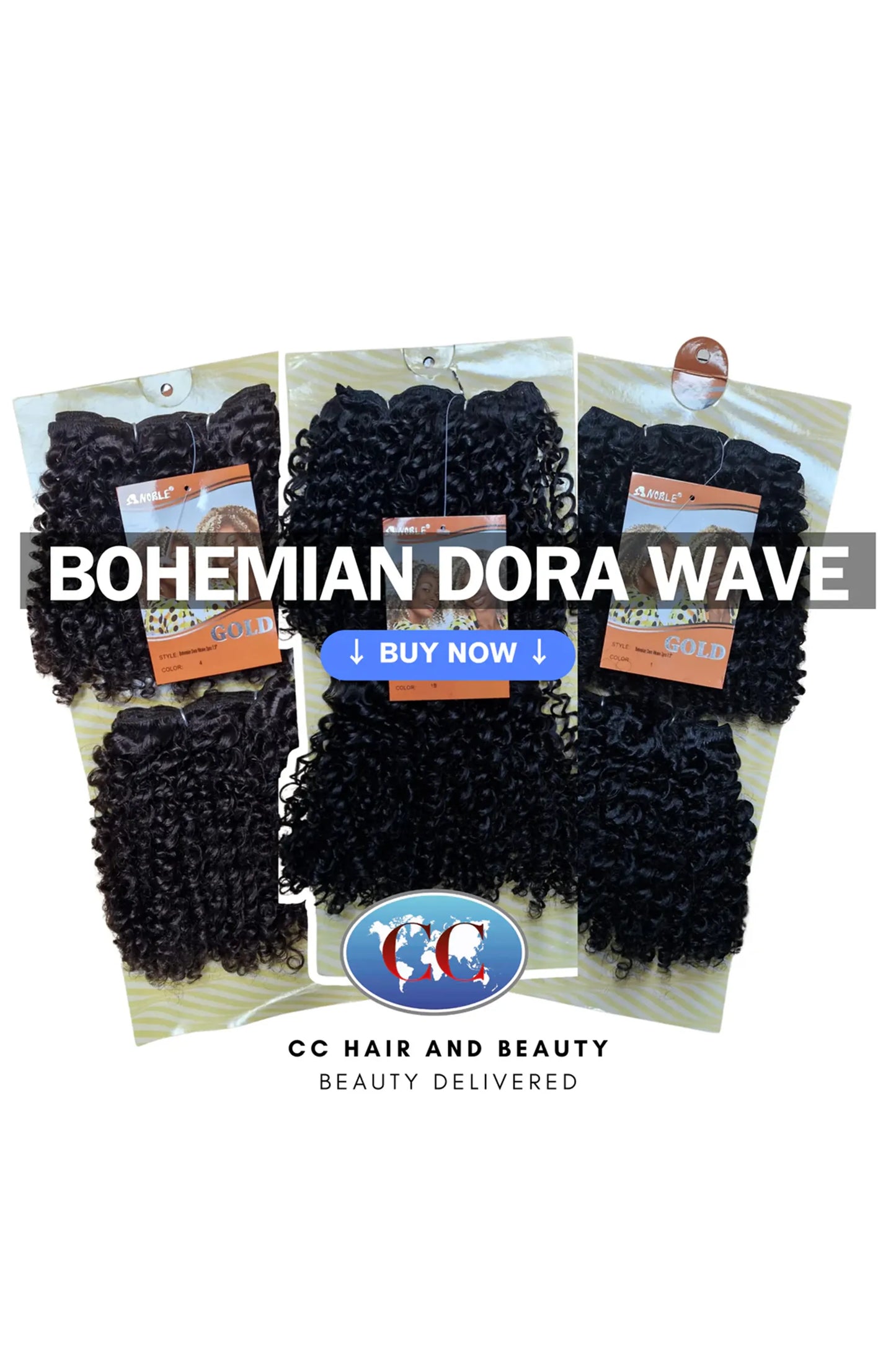 Sleek Noble Gold Bohemian Dora Weave 2PCS 7.5"