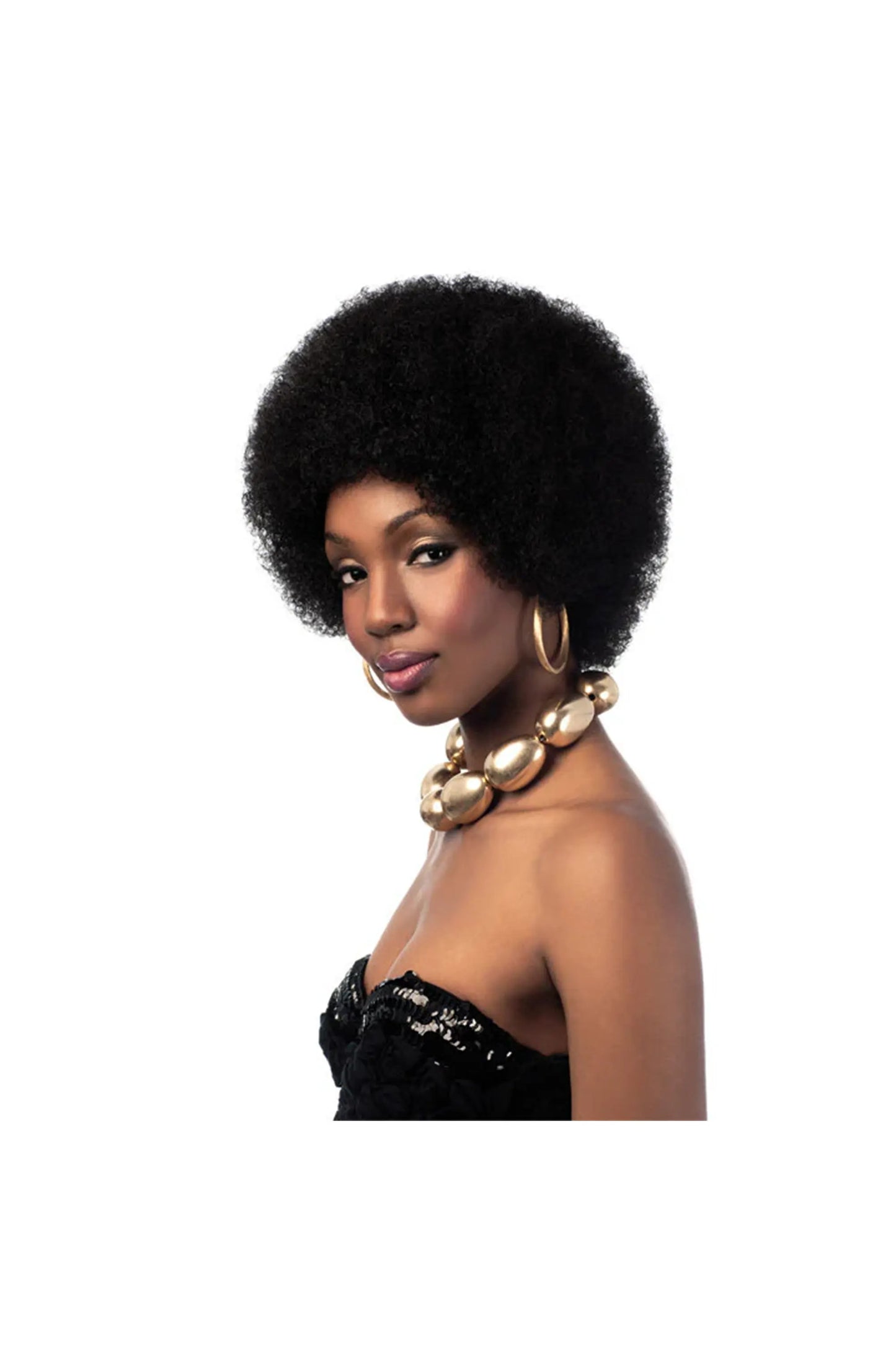 Sleek Synthetic Wig - Big Afro