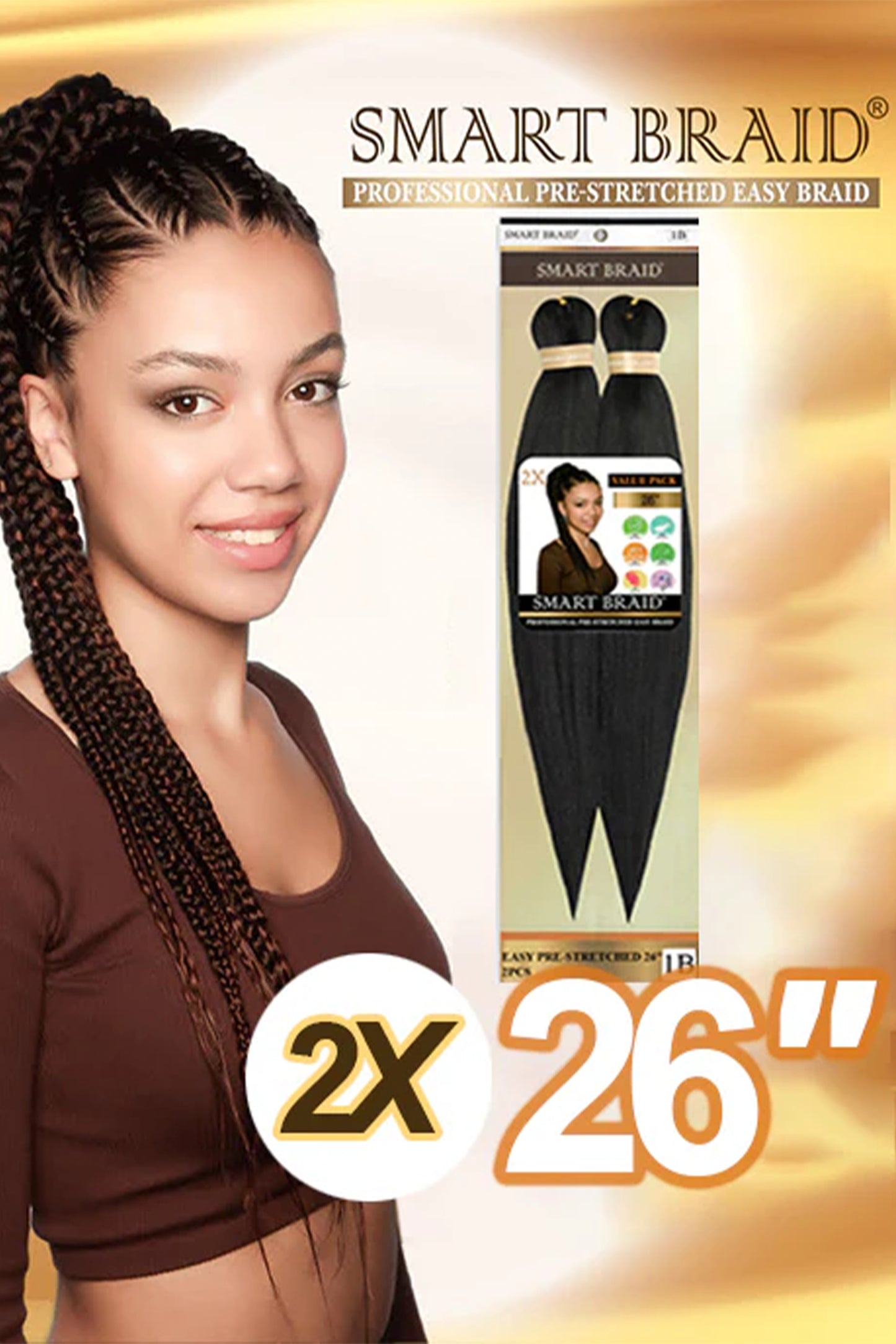 Smart Braid Pre-Stretched 2X PACK 26”