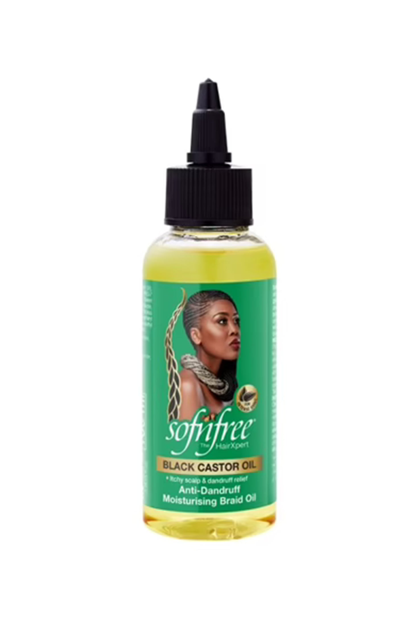 Sof N'free Black Castor Oil Braid Oil 100ml