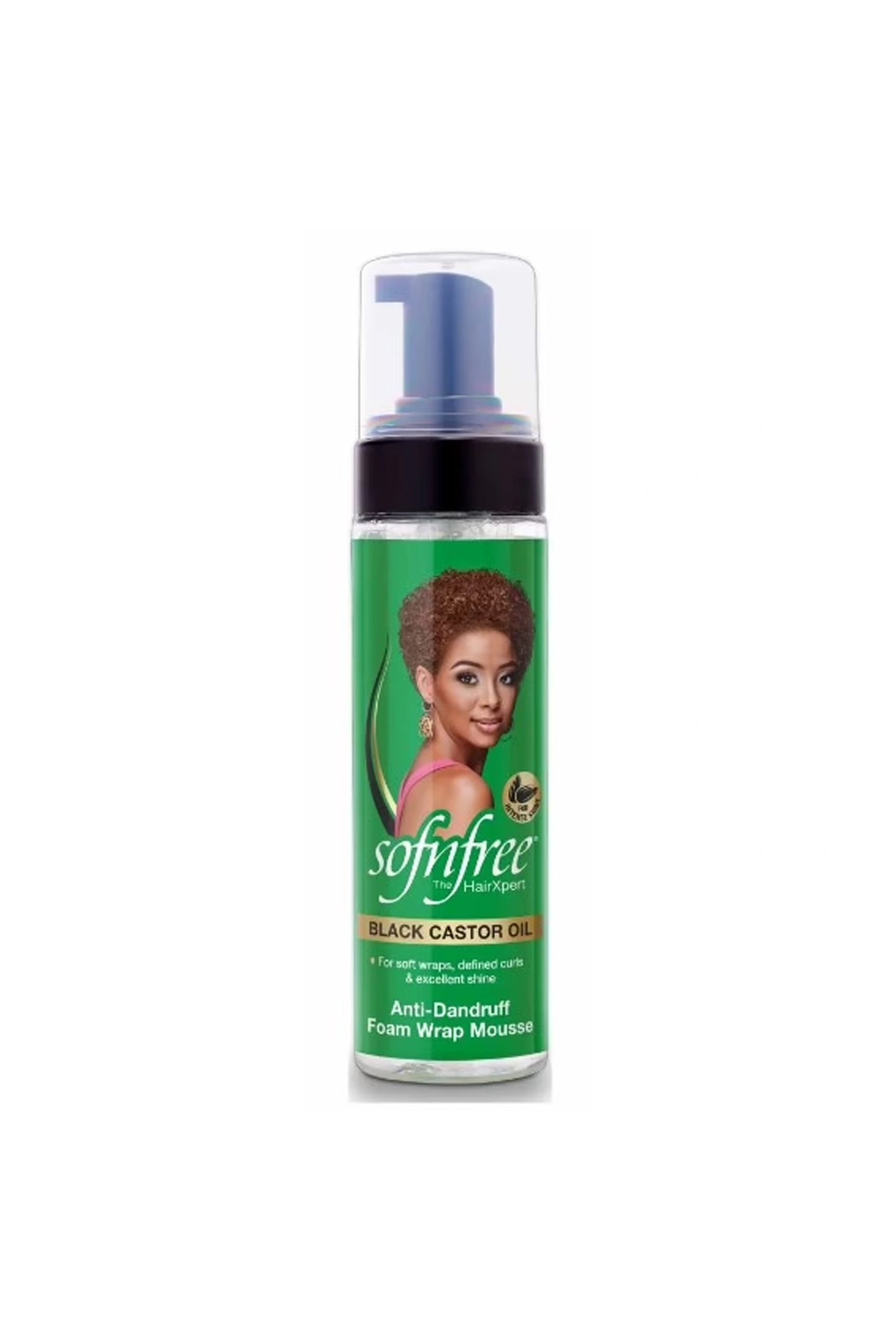 Sof N'free Black Castor Oil Foam Wrap Mousse 200ml
