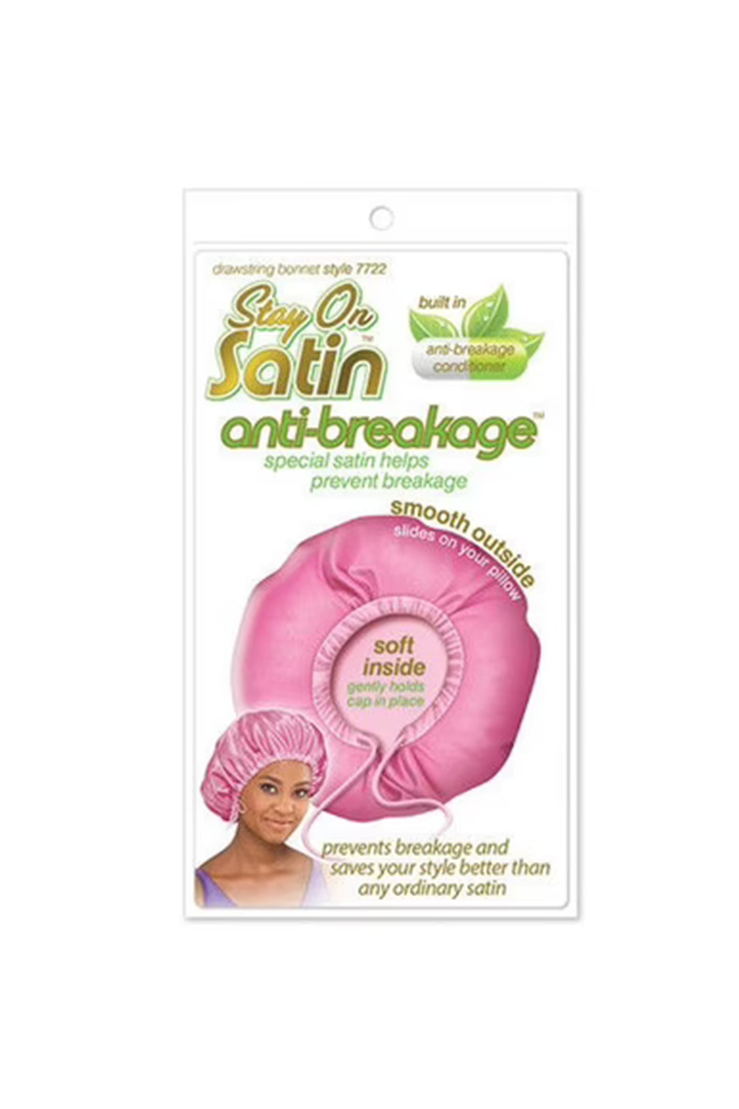 Stay On Satin Anti Breakage Edge Bonnet 7722 Assorted Colors