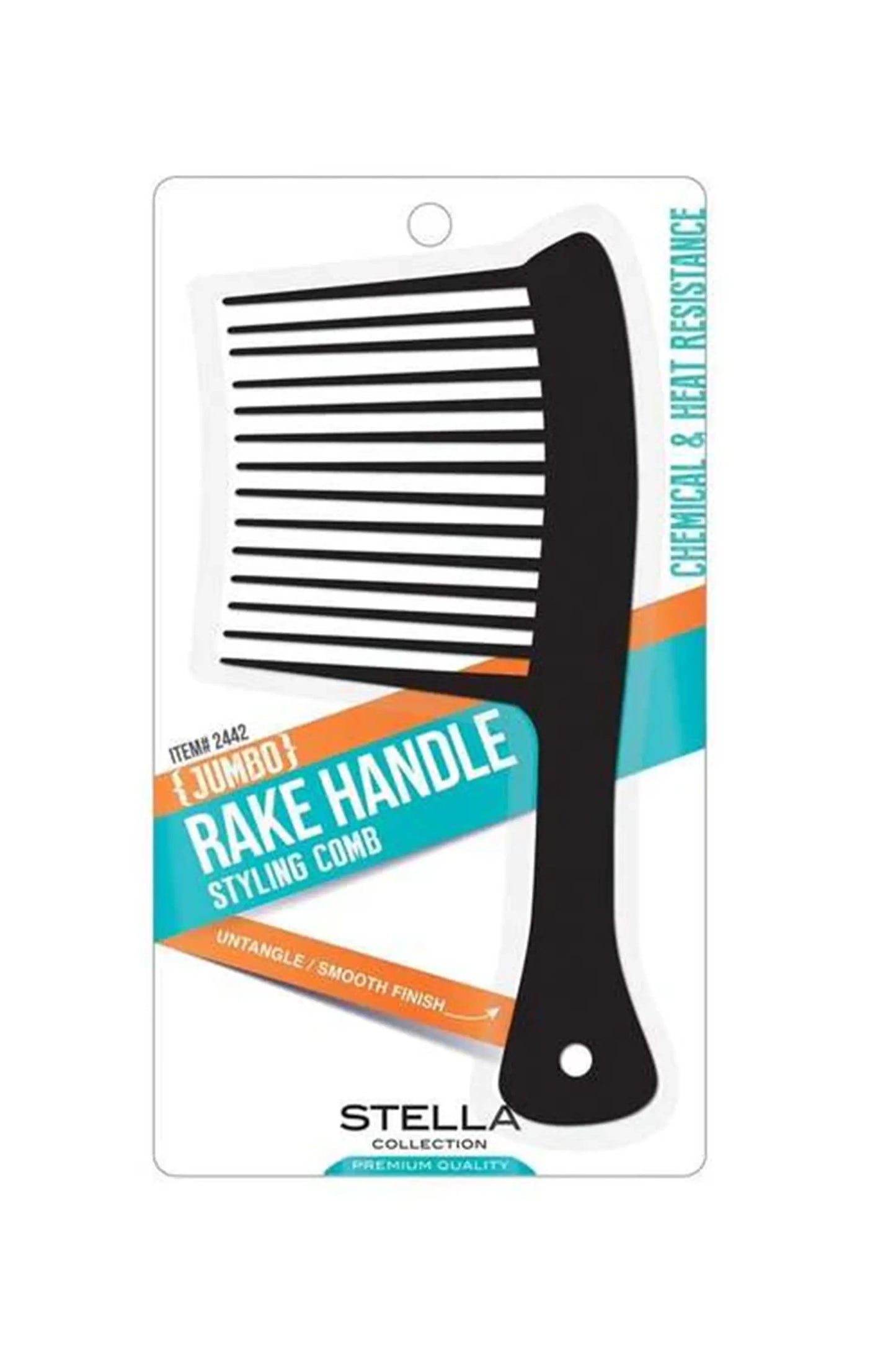 Stella Collection Rake Handle Jumbo Styling Comb #2442