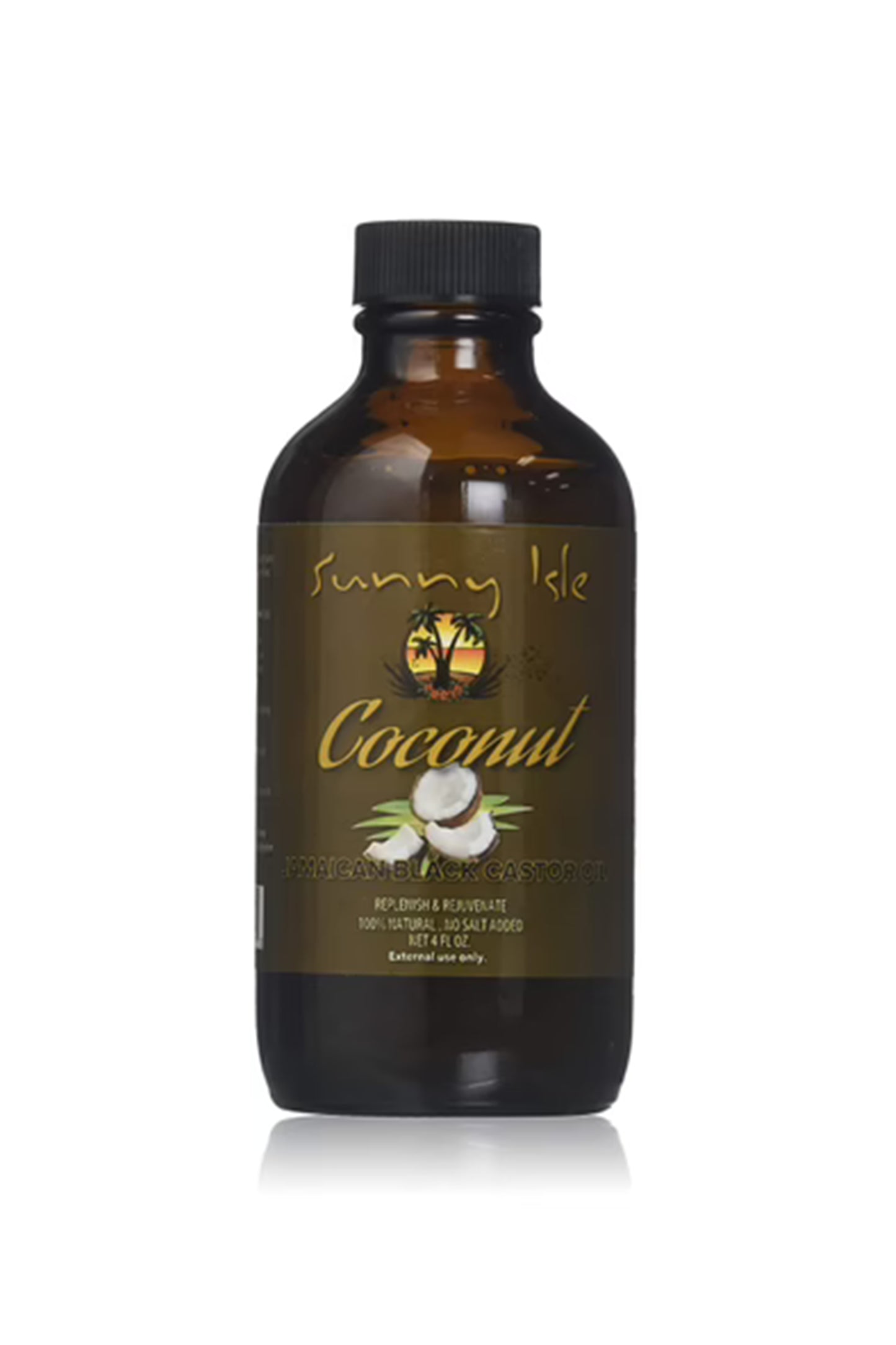 Sunny Isle Black Jamaican Castor Oil, Coconut 4oz