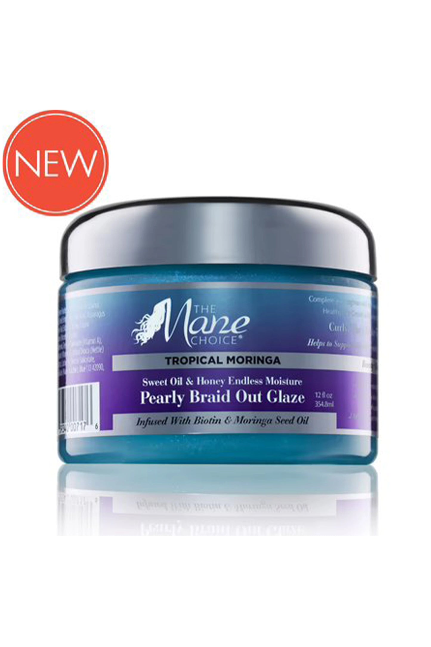 The Mane Choice Tropical Moringa Sweet Oil & Honey Endless Moisture Pearly Braid Out Glaze