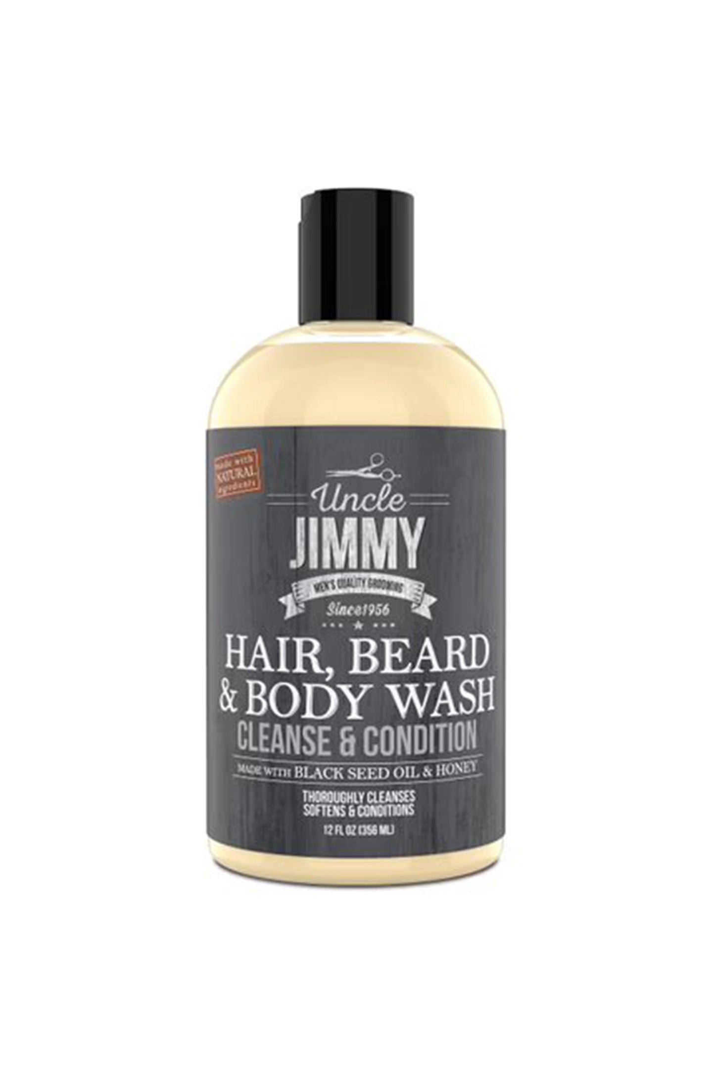 Uncle Jimmy Hair, Beard & Body Wash 12oz / 356ml
