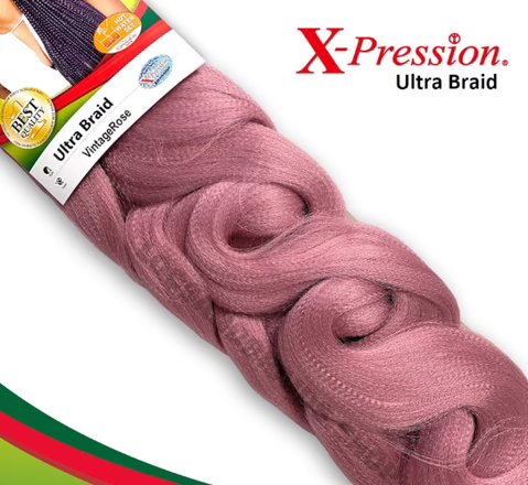 X-Pression Ultra Braid Vintage Rose