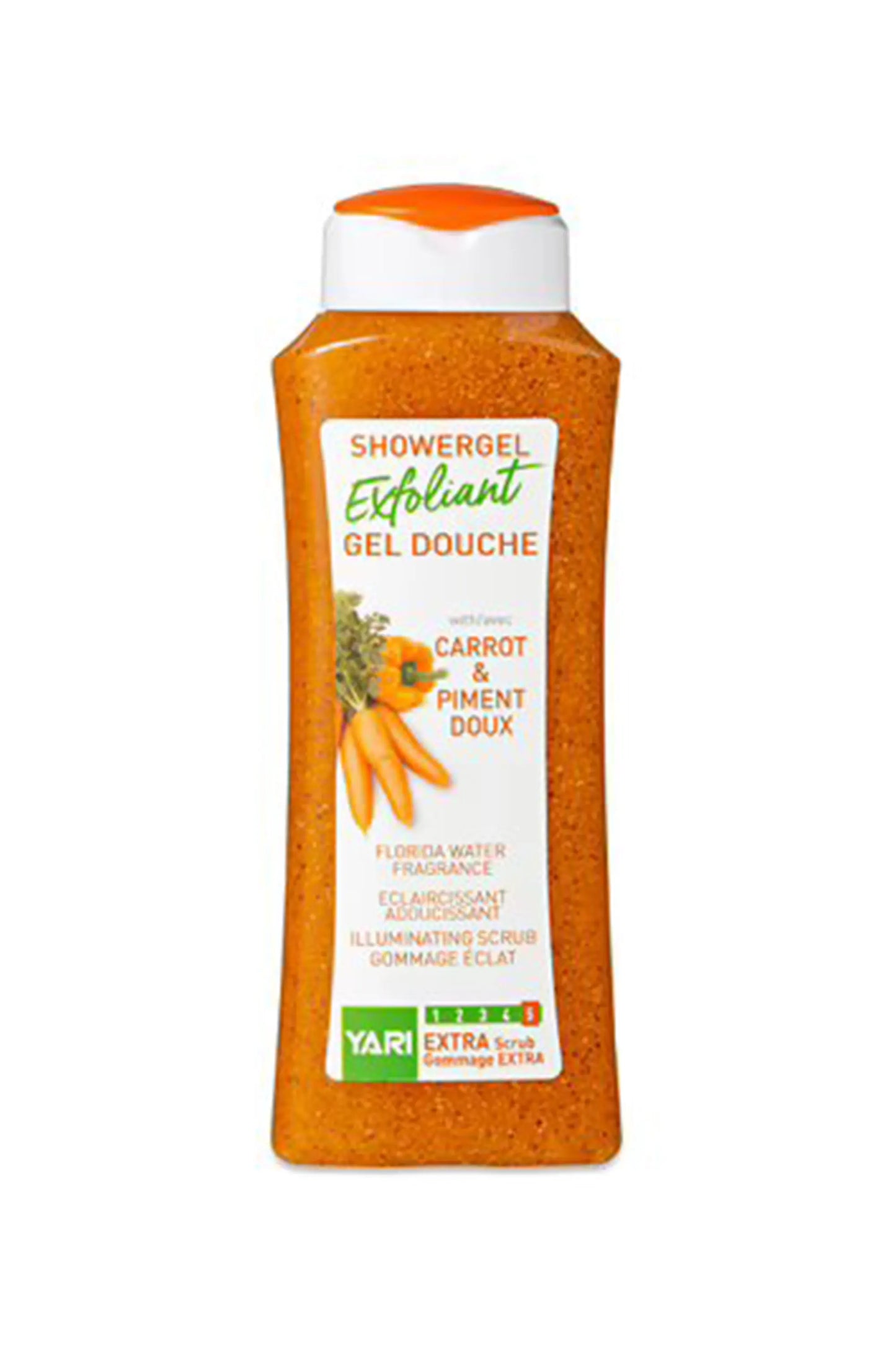 Yari Exfoliant Showergel Carrot Oil 5 Extra Scrub 500ml
