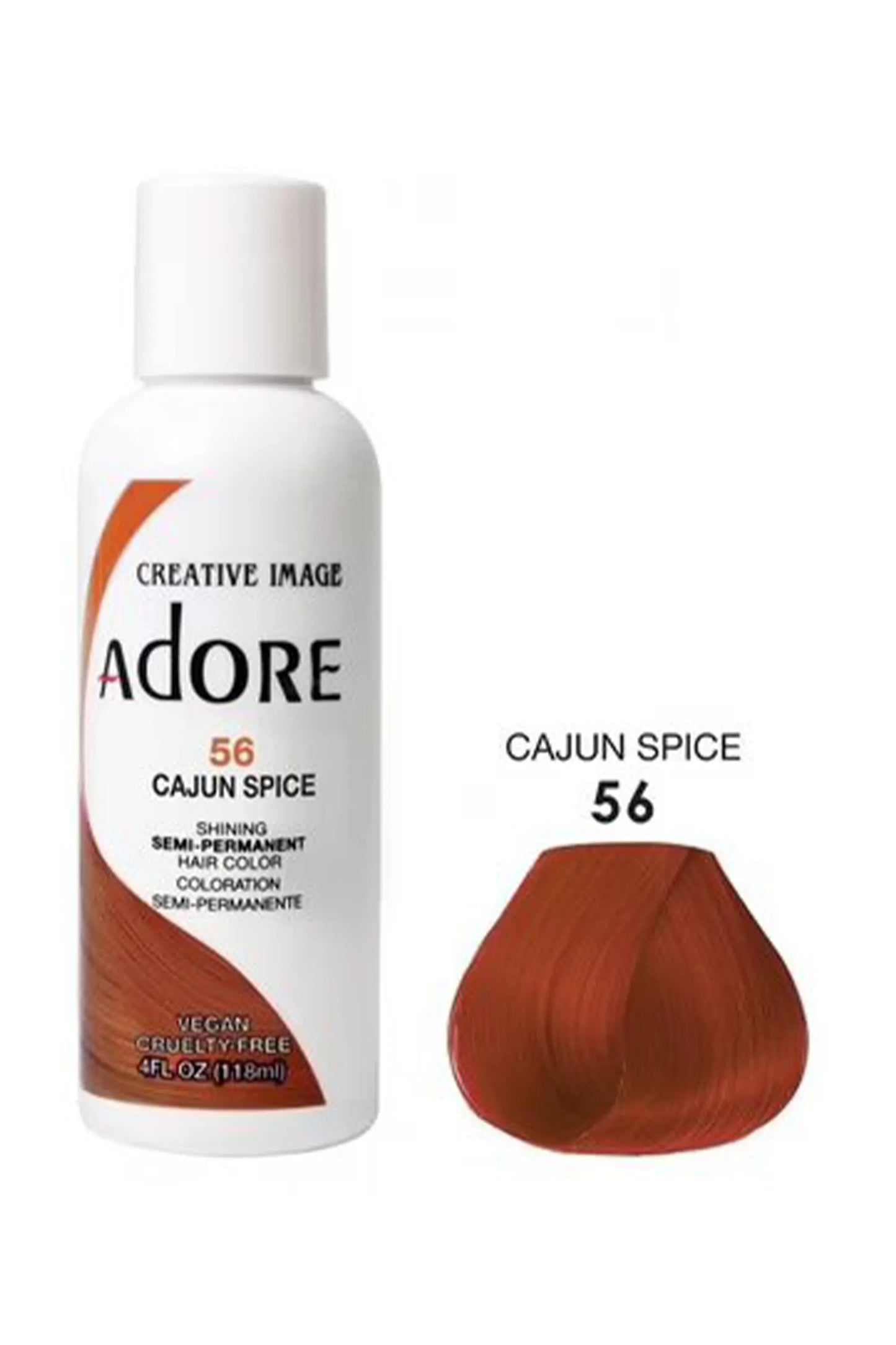 Adore Semi Permanent Hair Color 56 - Cajun Spice 118ml