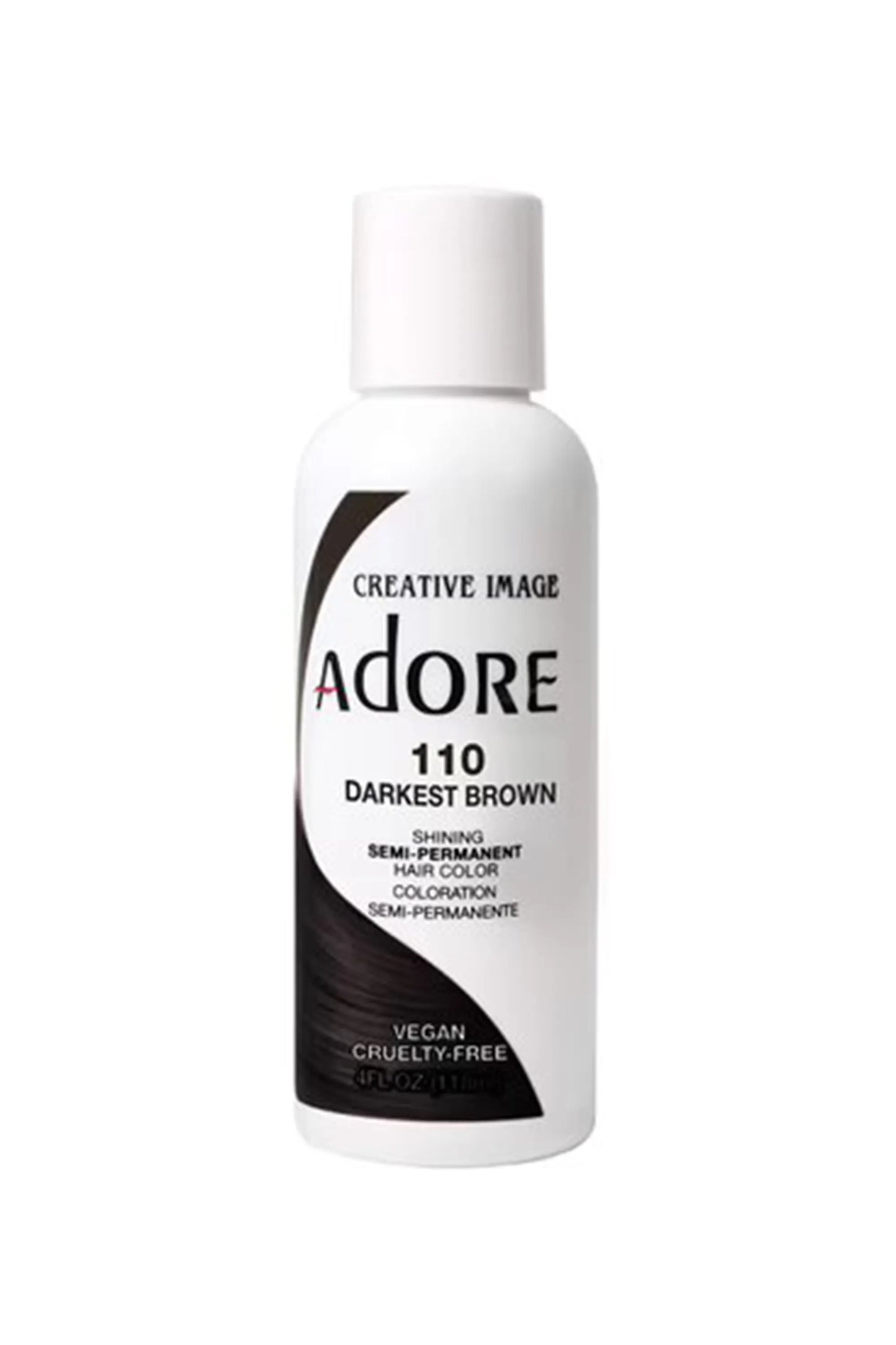 Adore Semi Permanent Hair Color 110 - Darkest Brown 118ml