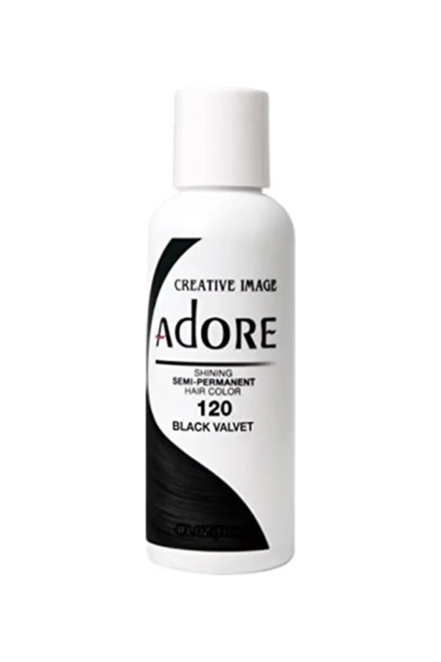 Adore Semi Permanent Hair Color 120 - Black Velvet 118 Ml