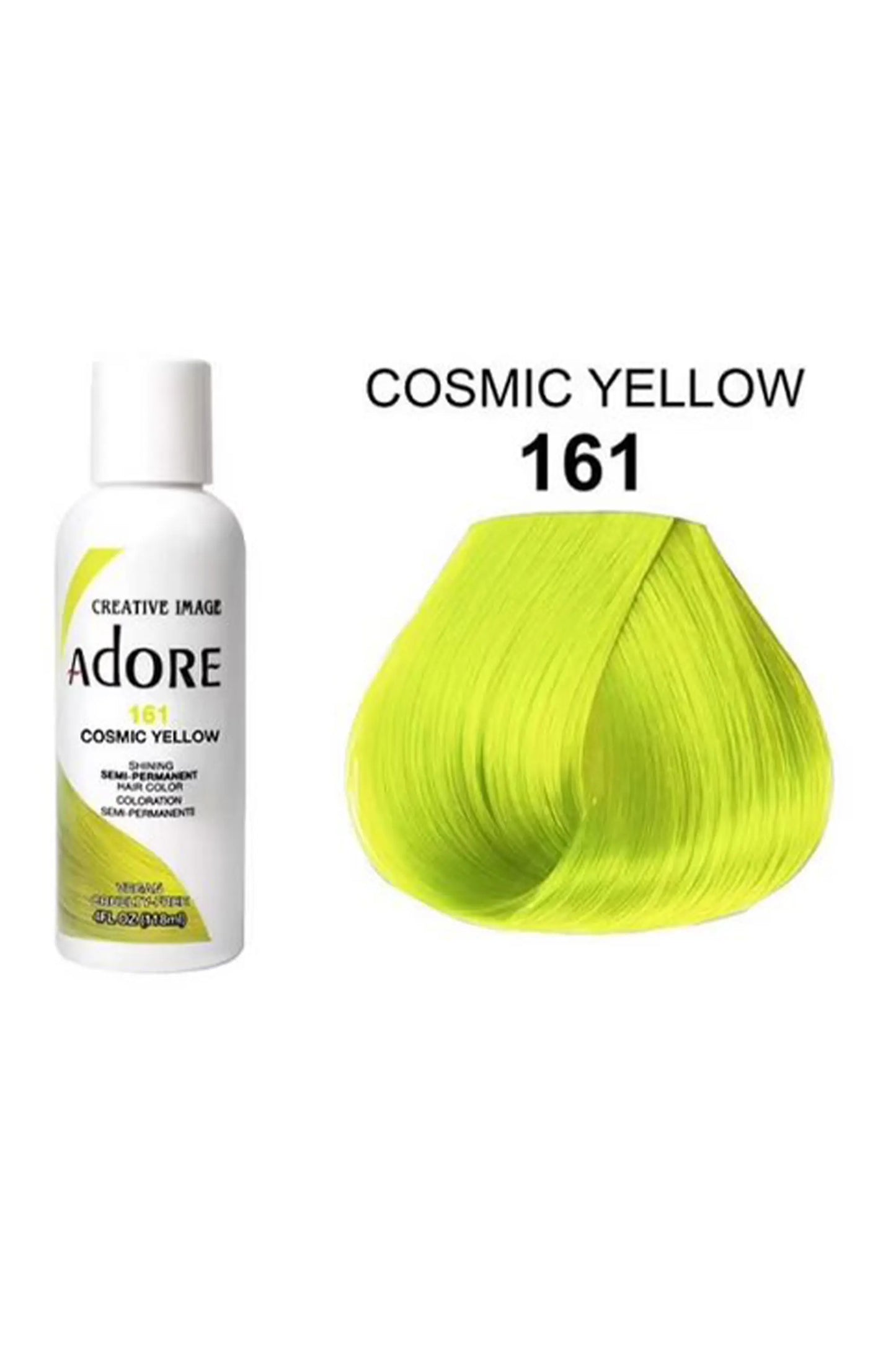 Adore Semi Permanent Hair Color 161 - Cosmic Yellow 118 Ml
