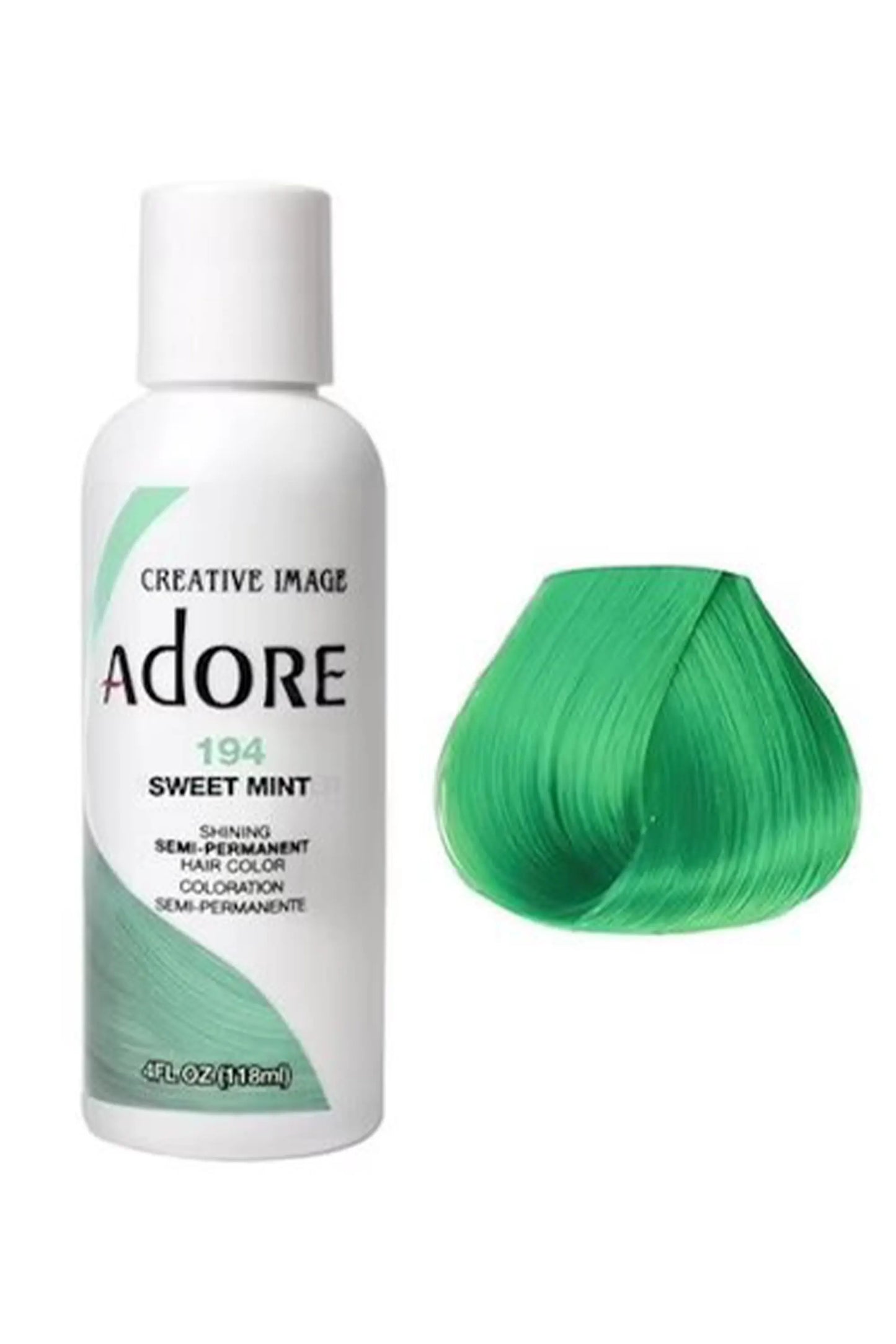 Adore Semi Permanent Hair Color 194 - Sweet Mint 118 Ml