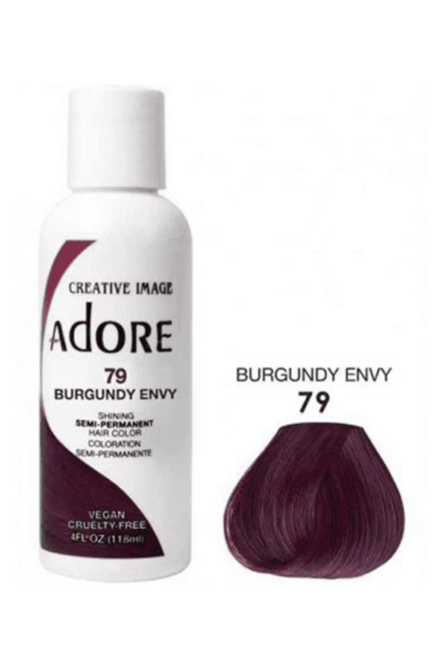 Adore Semi Permanent Hair Color 79 - Burgundy Envy 118 Ml
