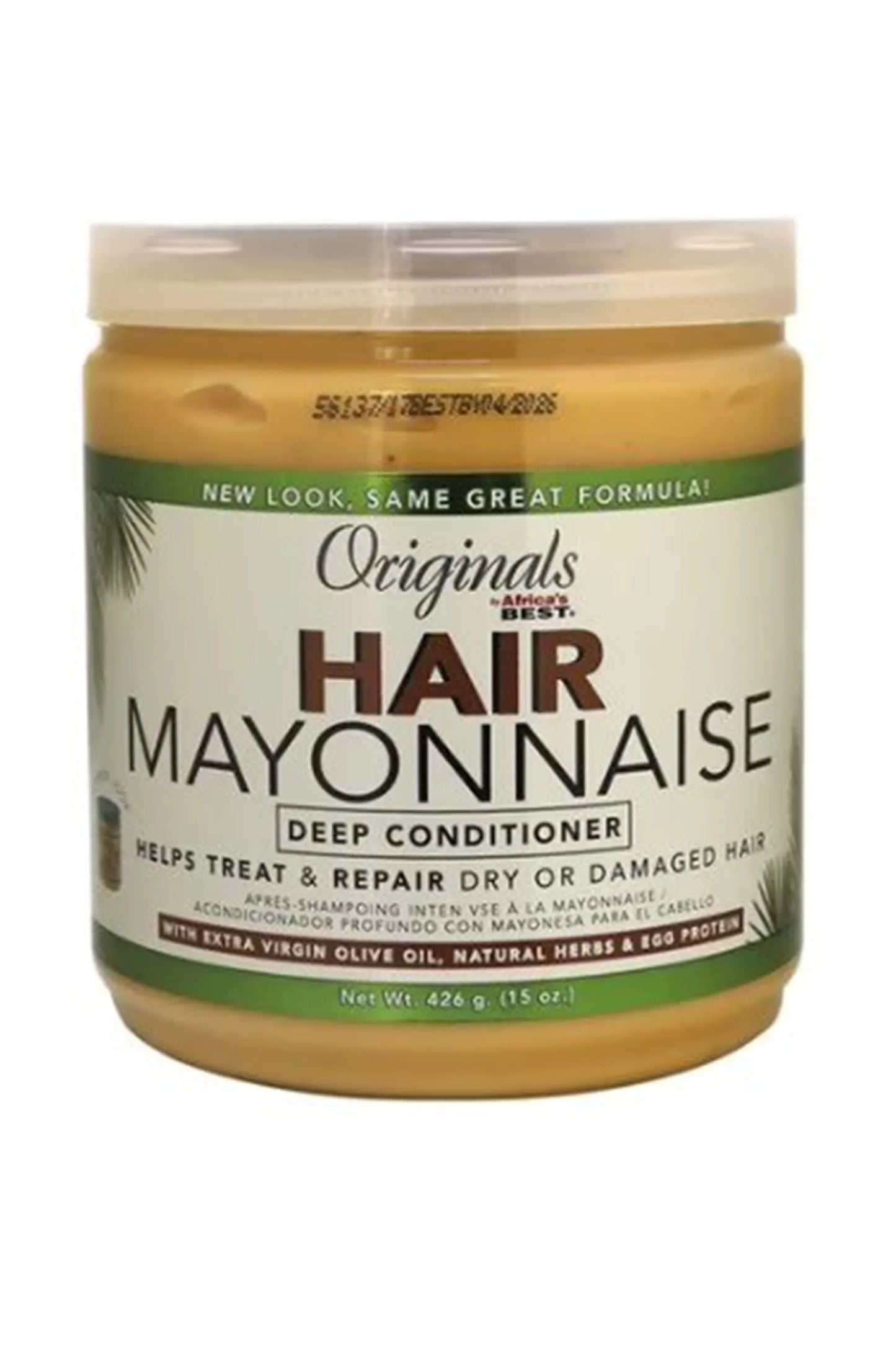 Africa's Best Organics Olive Oil Hair Mayonnaise Weak Hair Treatment 15oz
