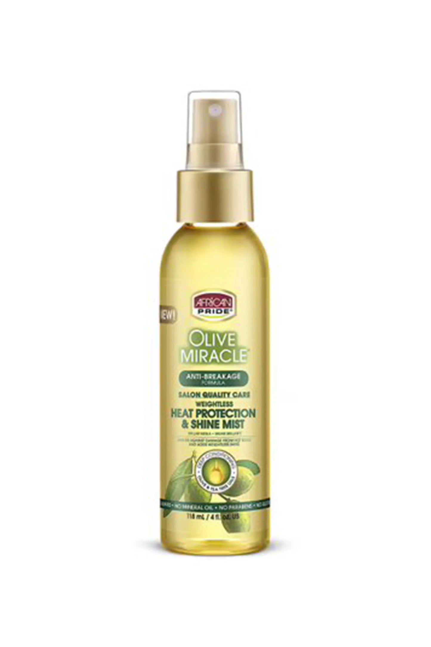African Pride Olive Heat Protection Shine Mist 4oz