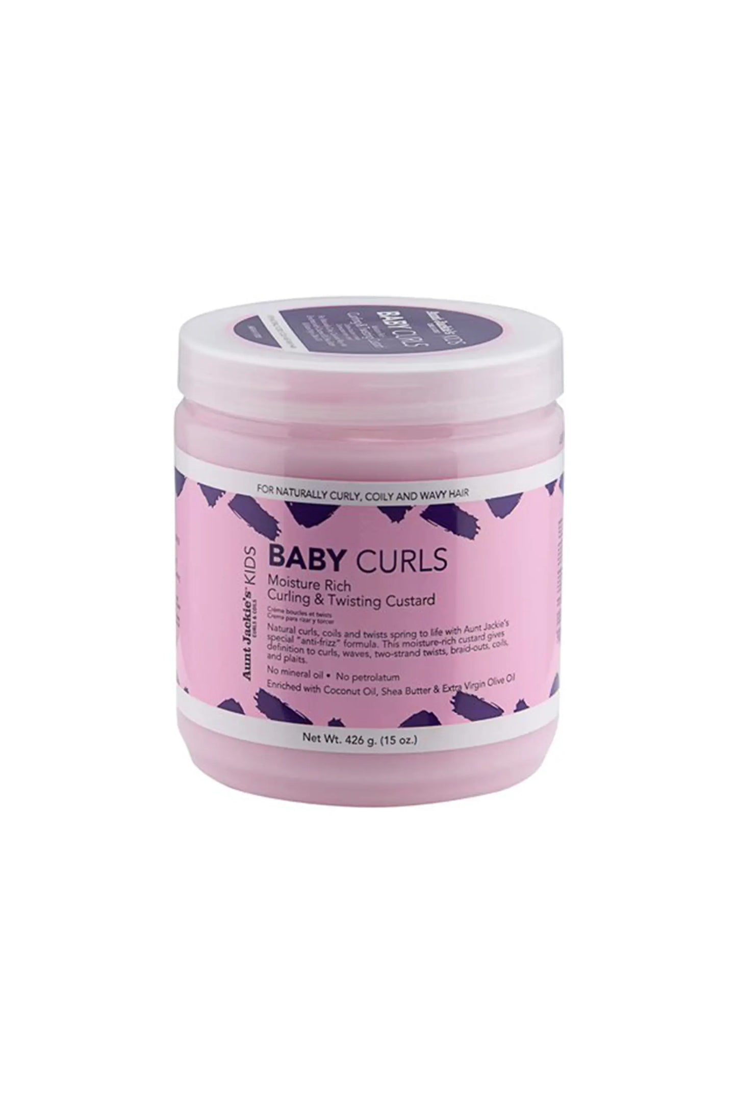 Aunt Jackie's Curls & Coils Girls Baby Girl Curls Curling & Twisting Custard 15oz
