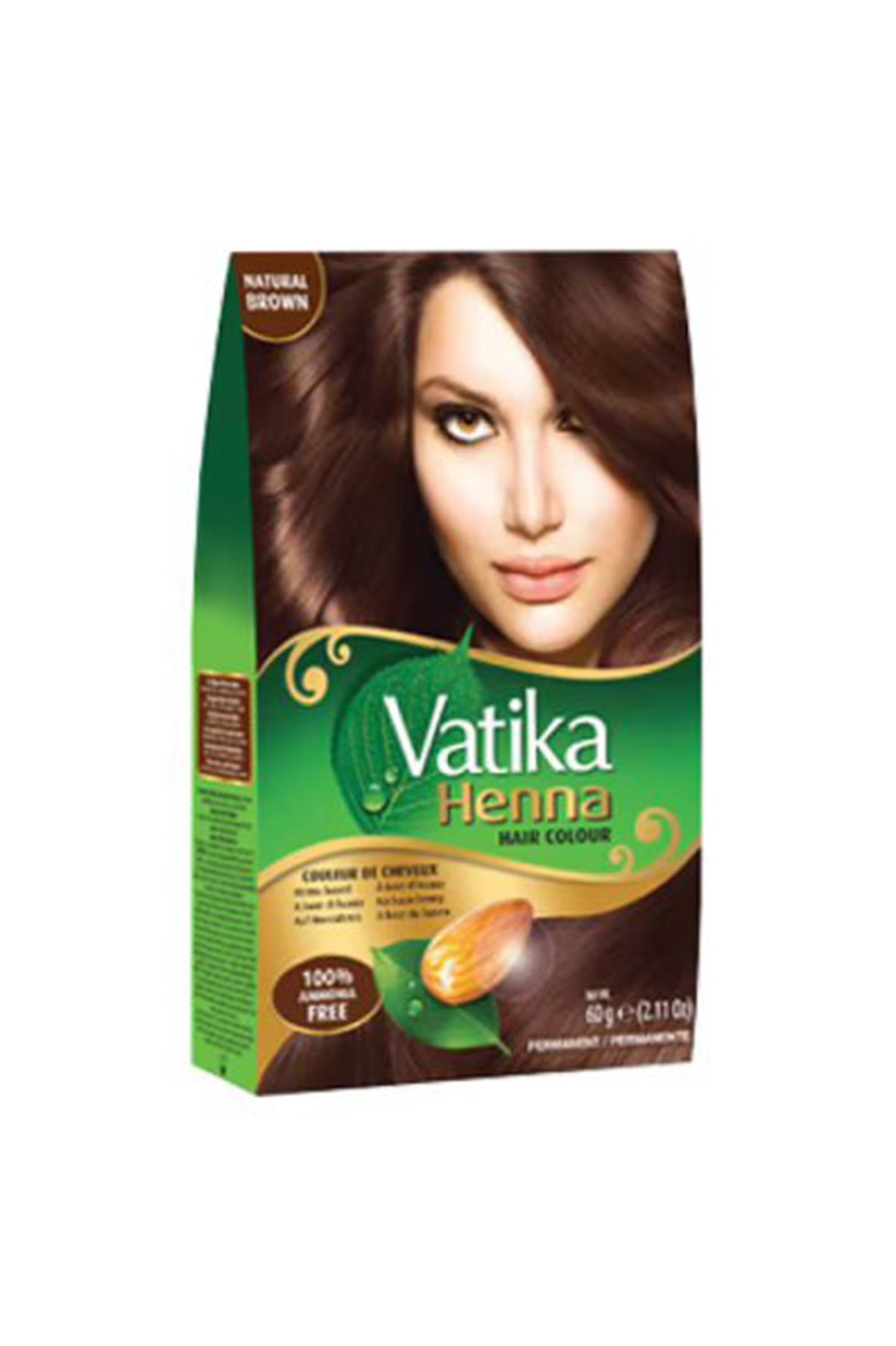 Dabur Vatika Henna Hair Color 6x10 Gr - Natural Brown