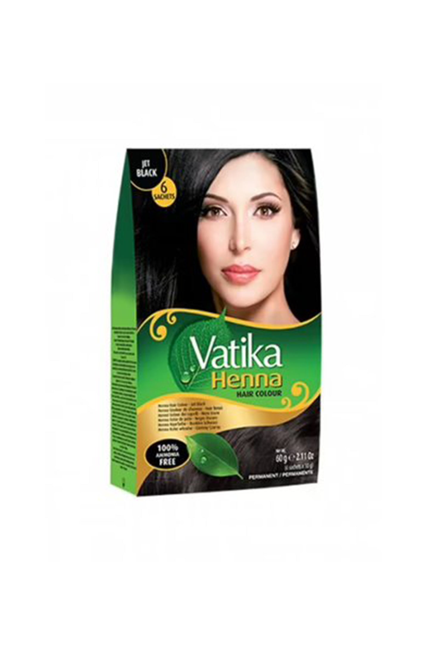 Dabur Vatika Henna Hair Color 6x10gr - Jet Black