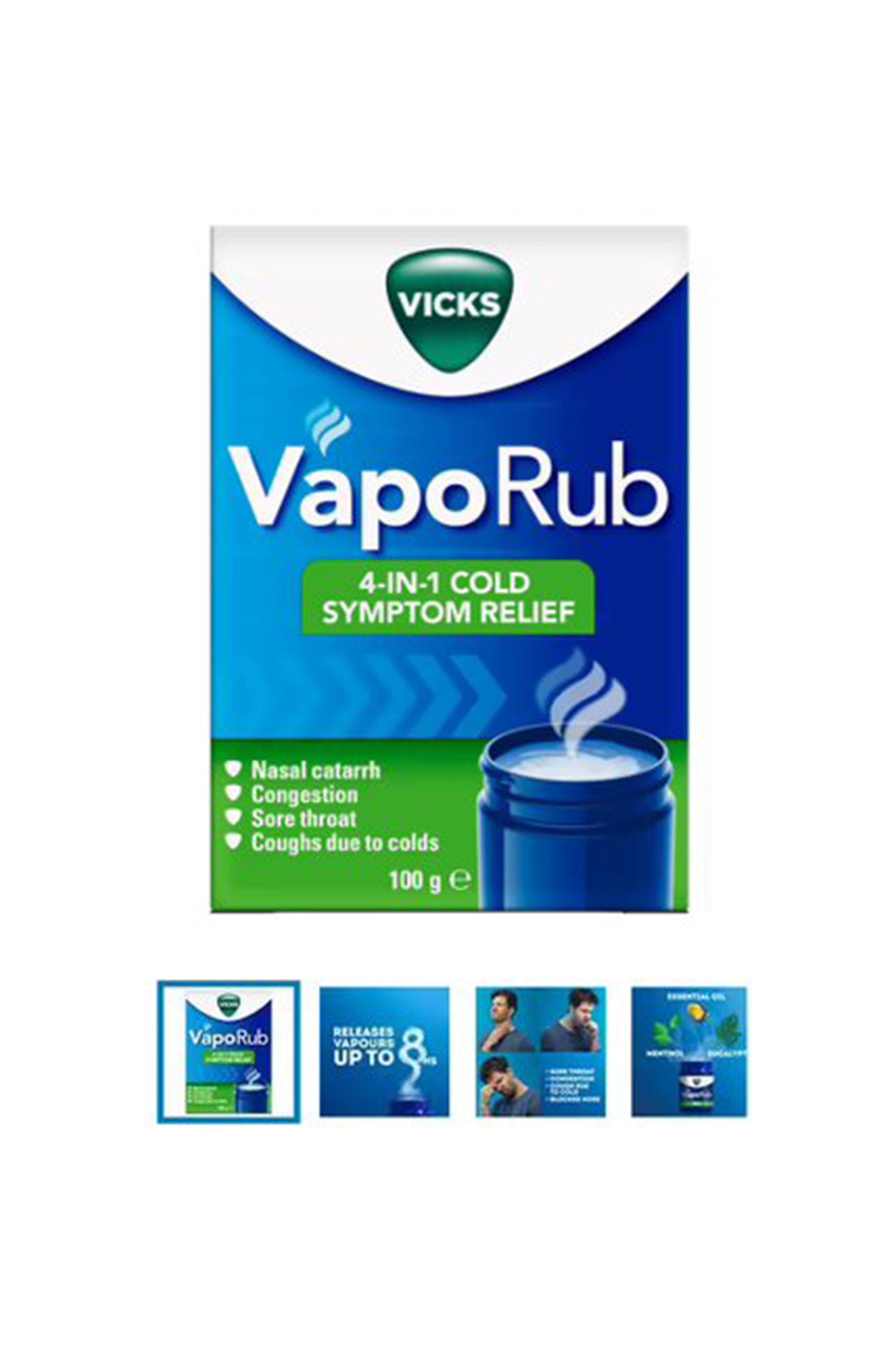 Vicks Vaporub 4In1 Cold Symptom Relief 100G