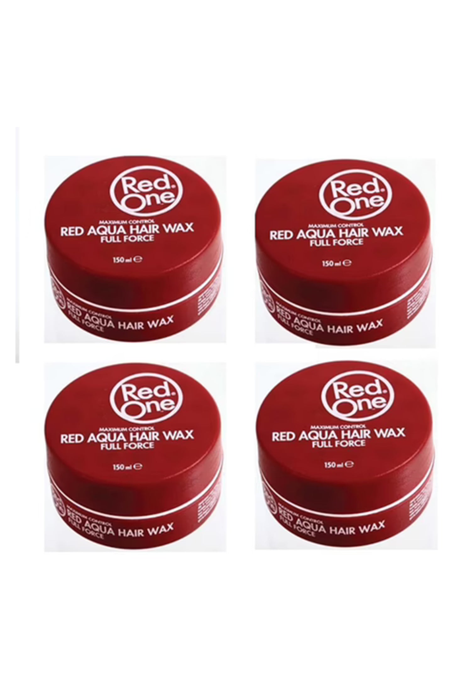 4x RedOne Haarwax Rood 150ml