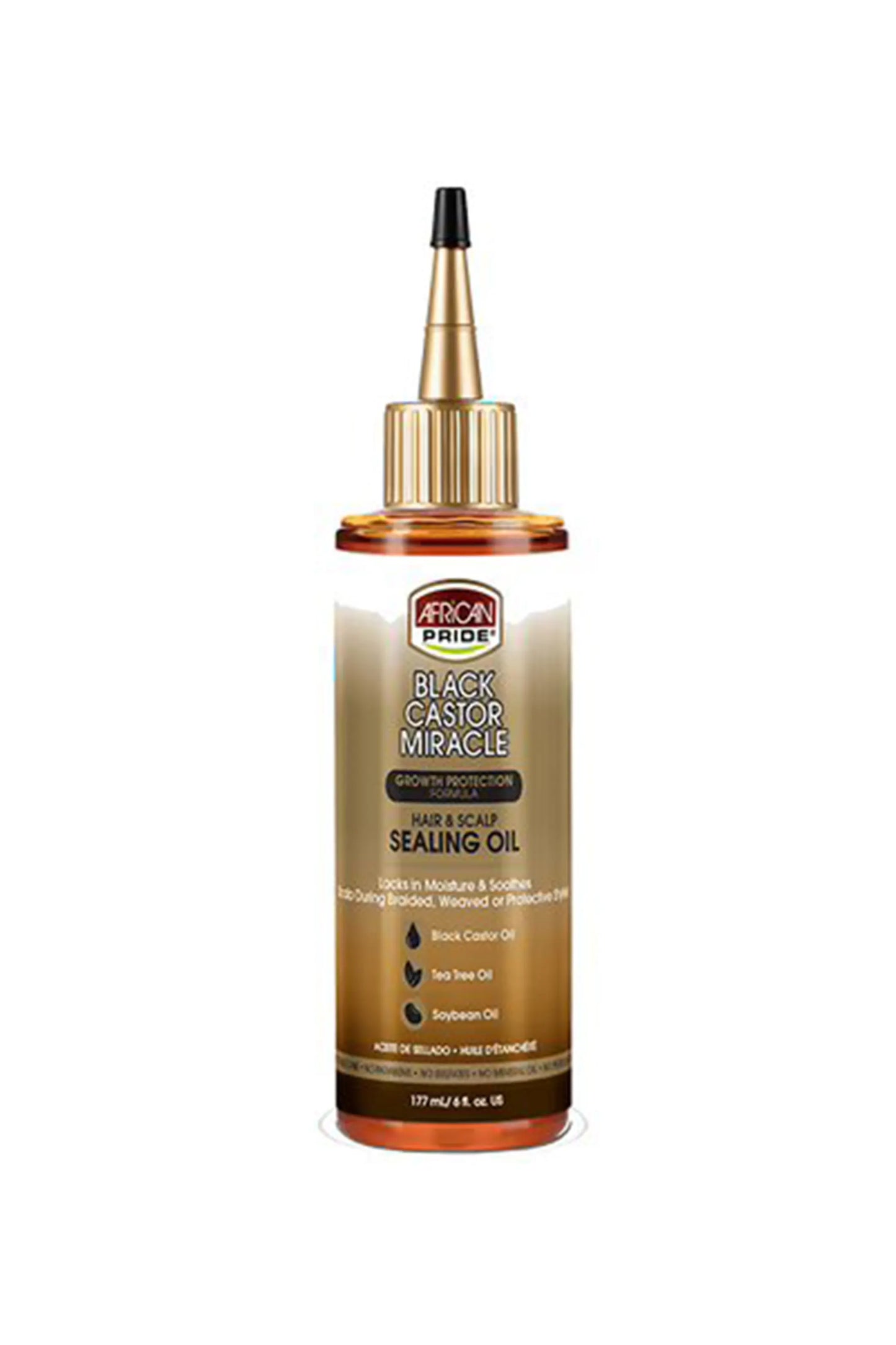 African Pride Black Castor Miracle Hair & Scalp Sealing Oil 177 Ml