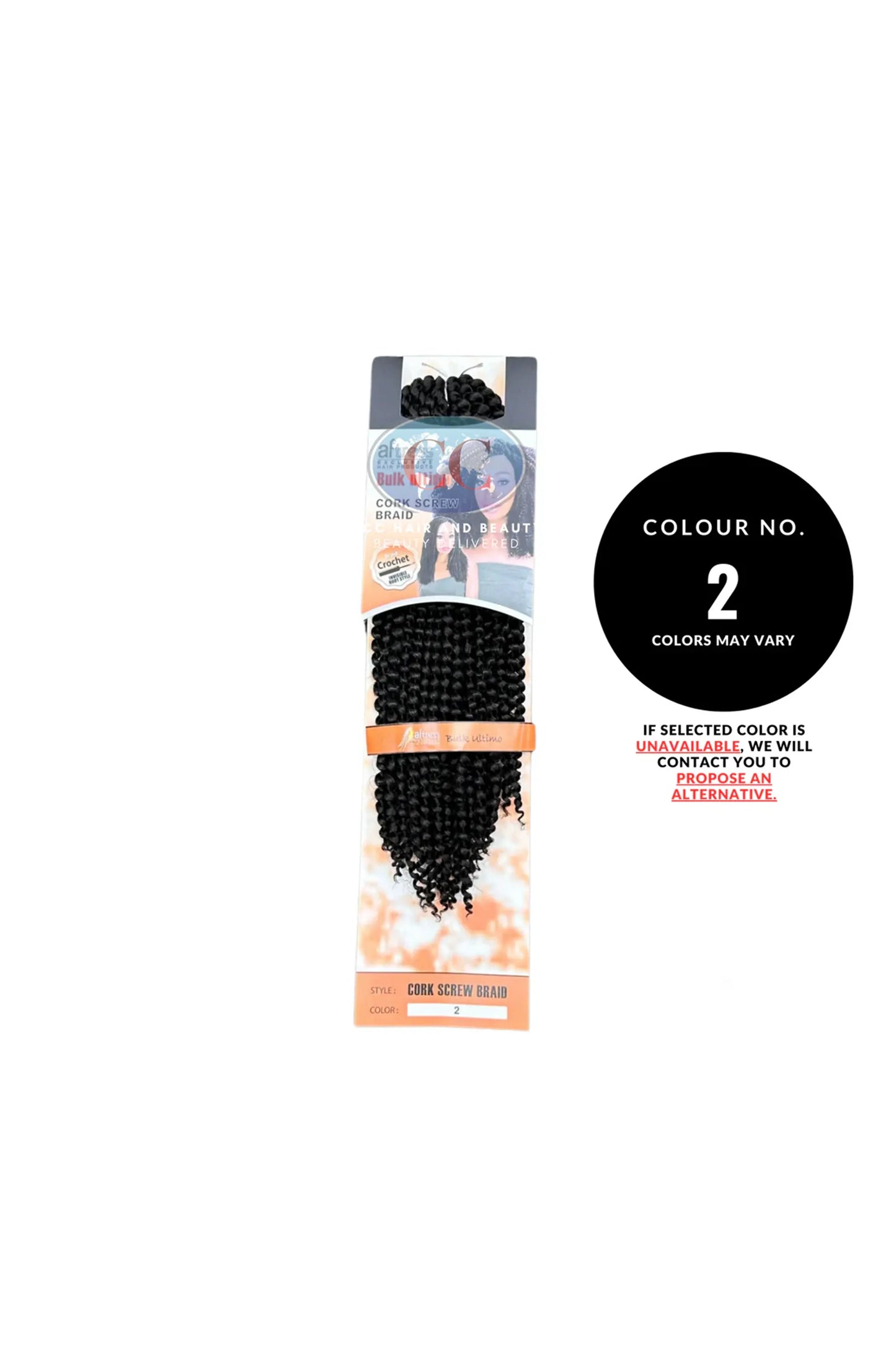 Aftress Bulk Ultimo Cork Screw Braid