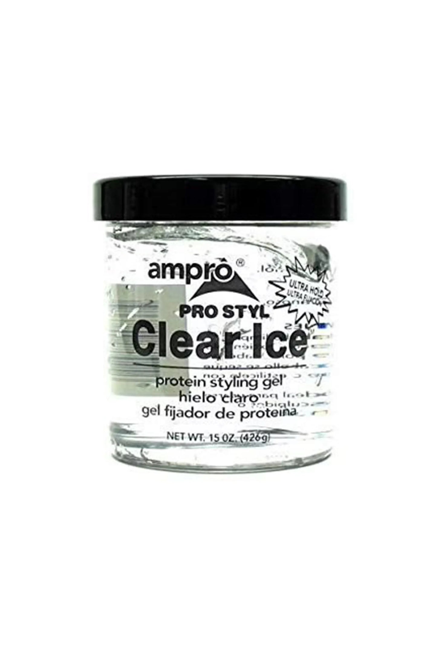 Ampro Protein Styling Gel – Clear Ice® Ultra Hold 16oz