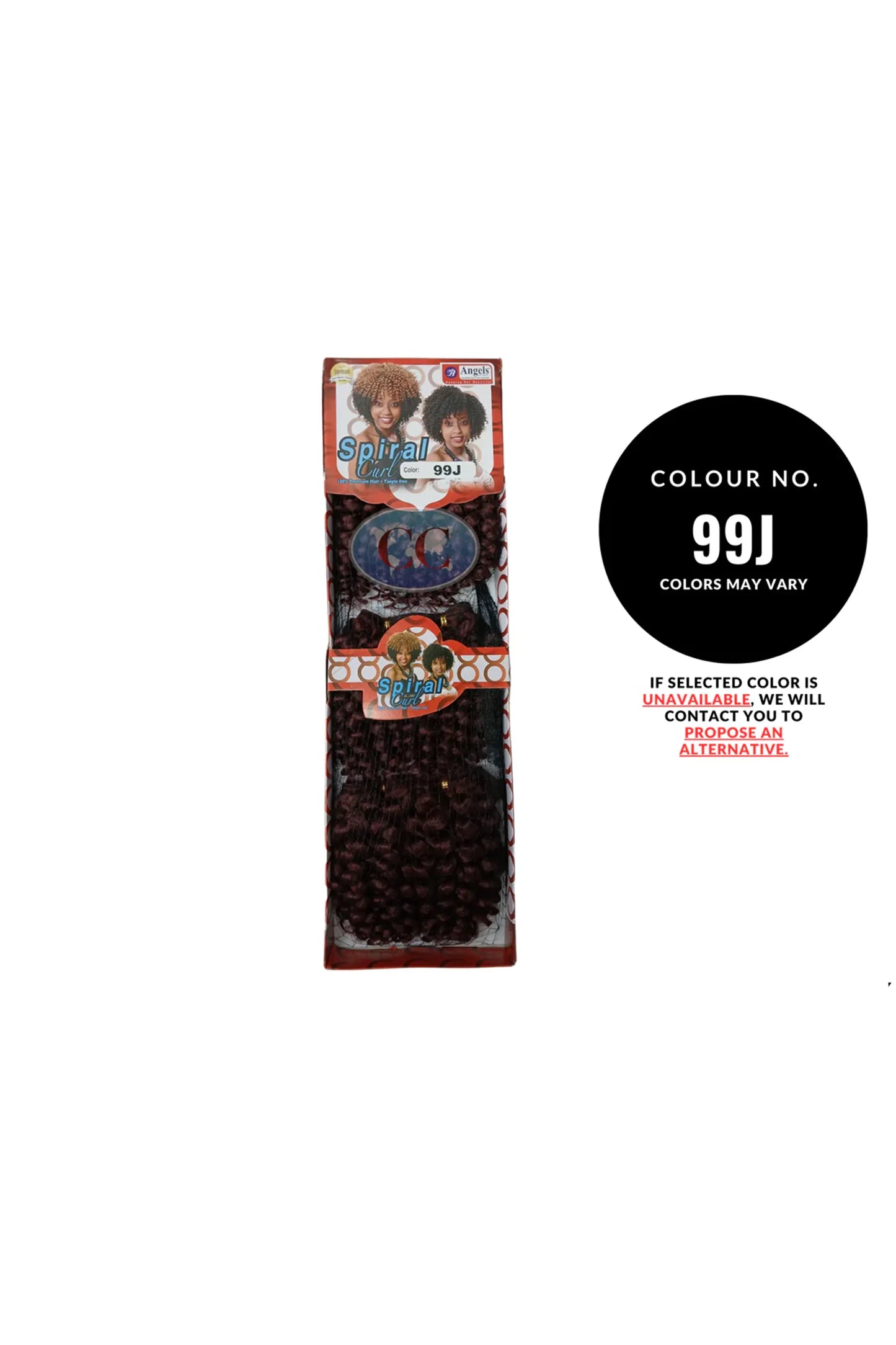 Angels Synthetic Hair - 3 PC Spiral Curly Weave