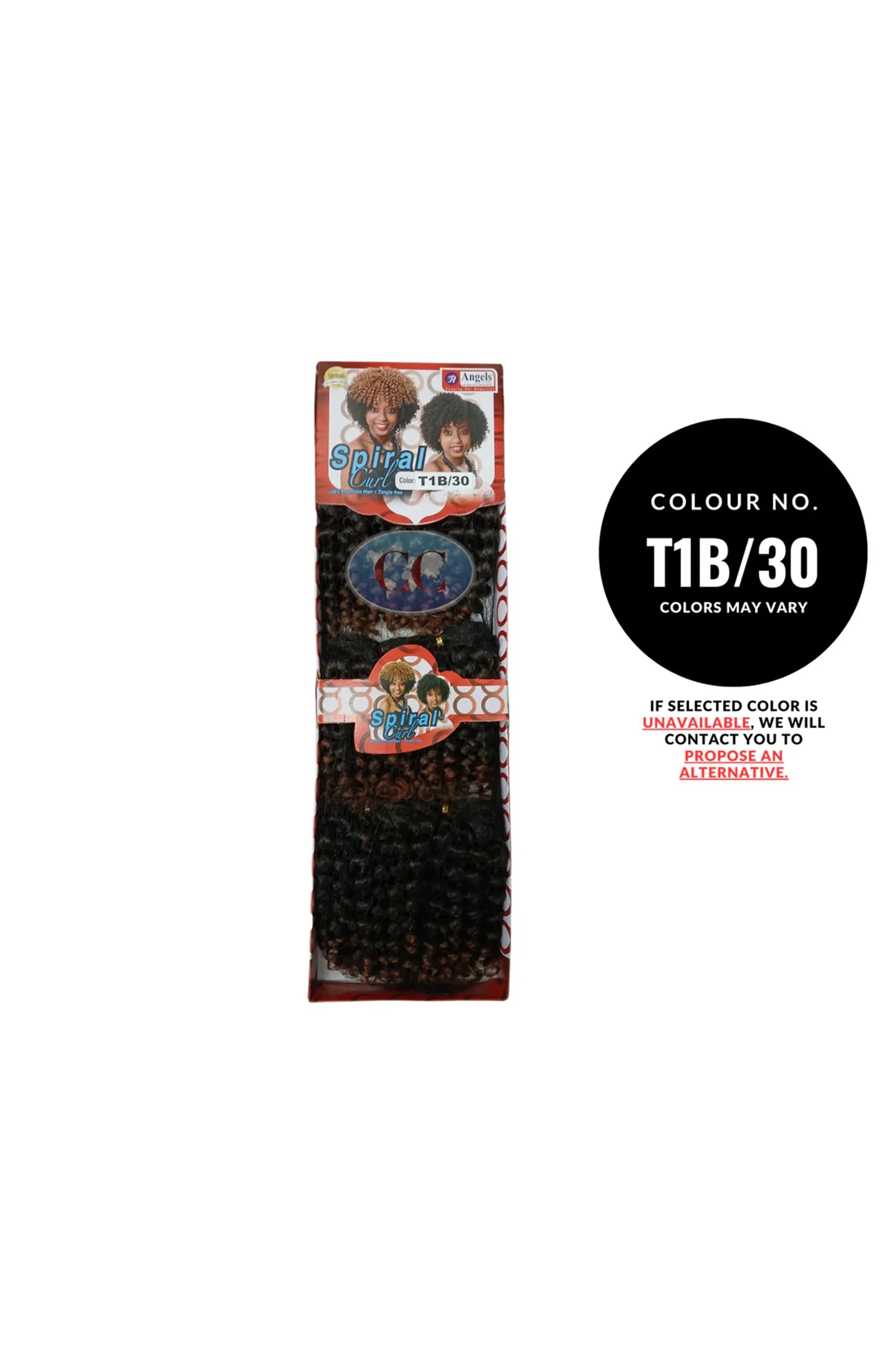 Angels Synthetic Hair - 3 PC Spiral Curly Weave
