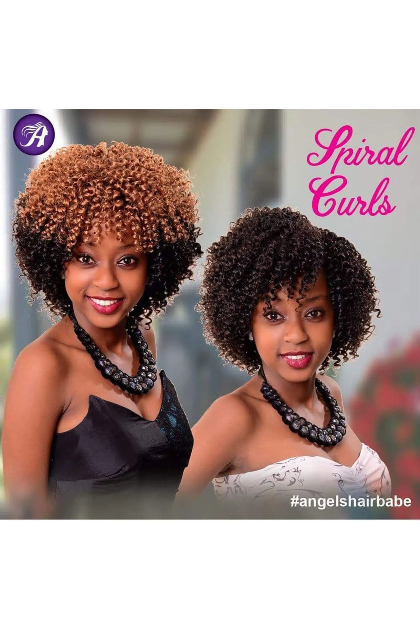 Angels Synthetic Hair - 3 PC Spiral Curly Weave