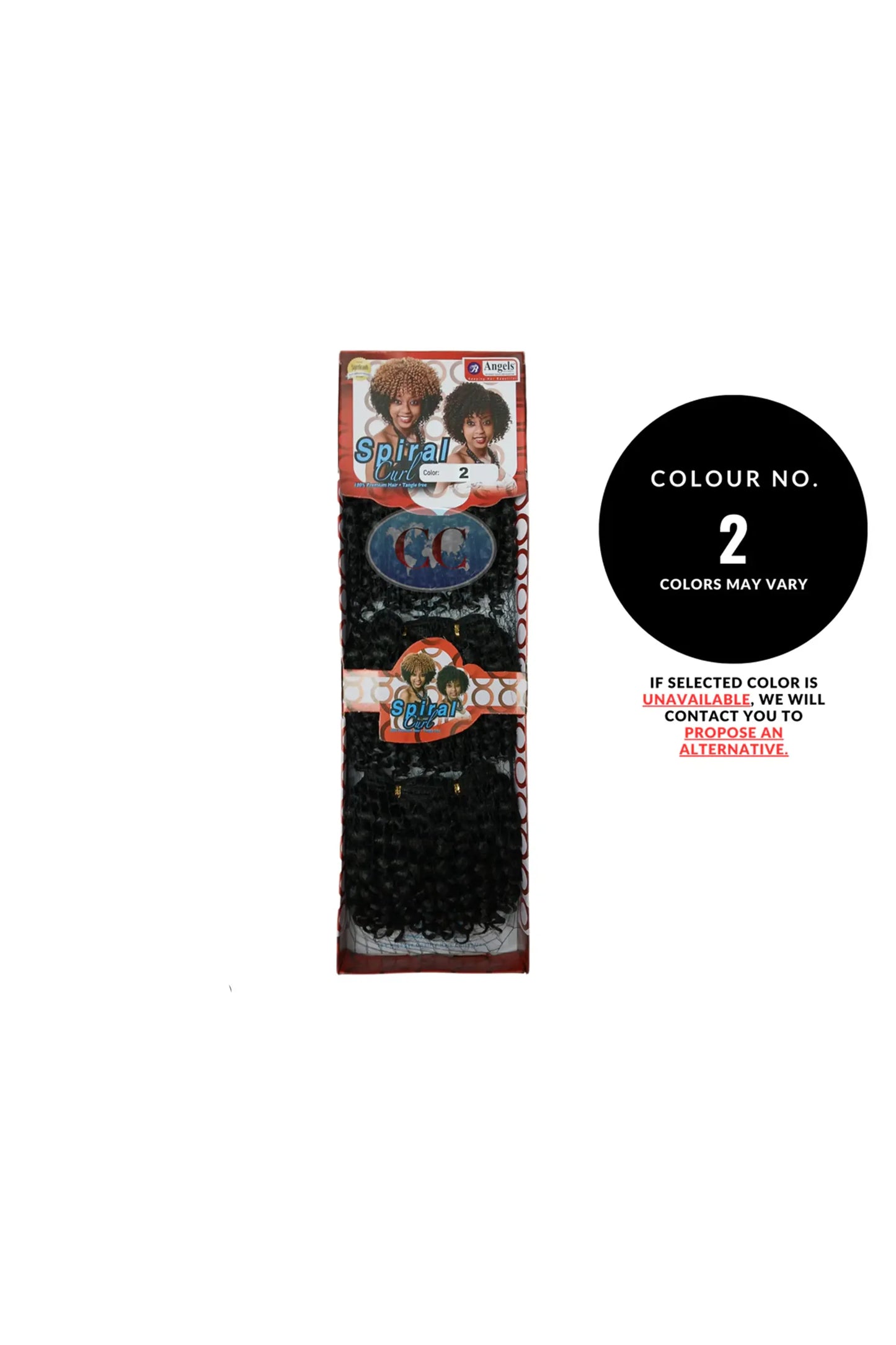 Angels Synthetic Hair - 3 PC Spiral Curly Weave