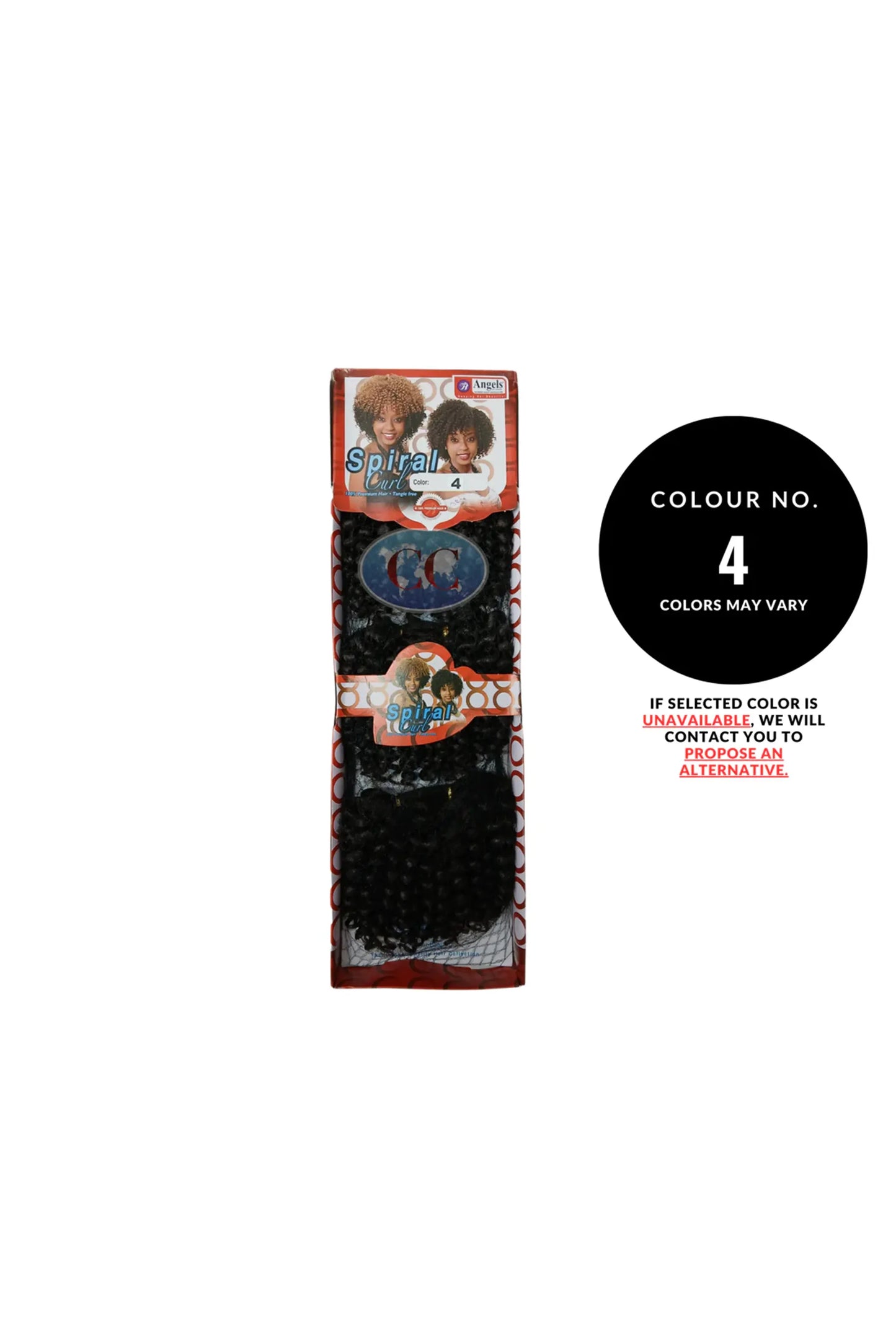 Angels Synthetic Hair - 3 PC Spiral Curly Weave