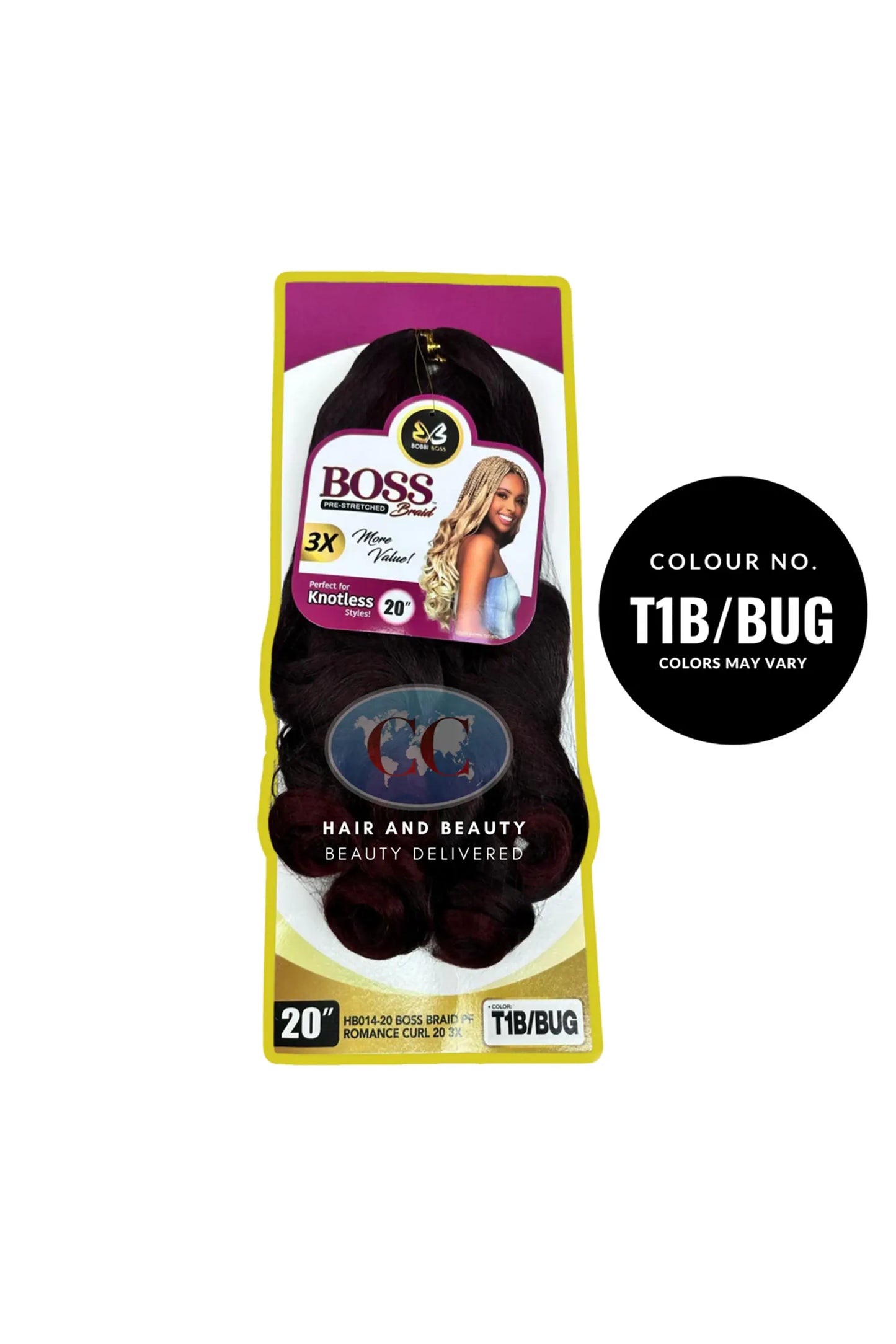 Bobbi Boss Braid PF Romance Curl 20" x 3 Bundles