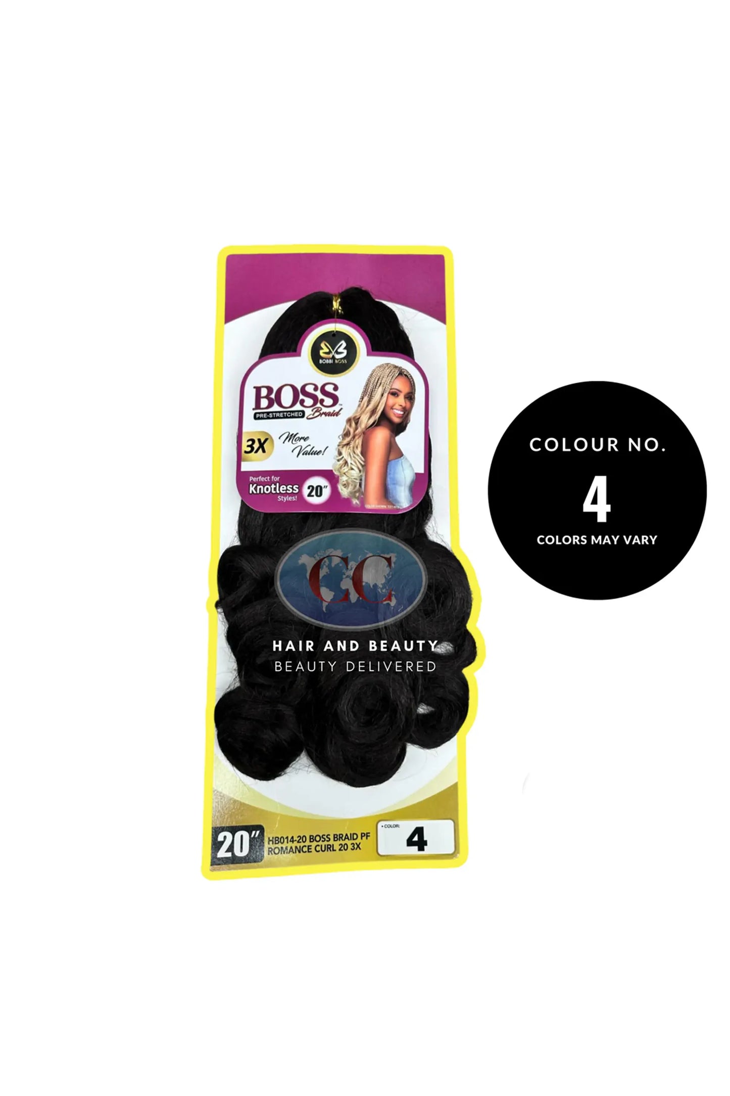 Bobbi Boss Braid PF Romance Curl 20" x 3 Bundles
