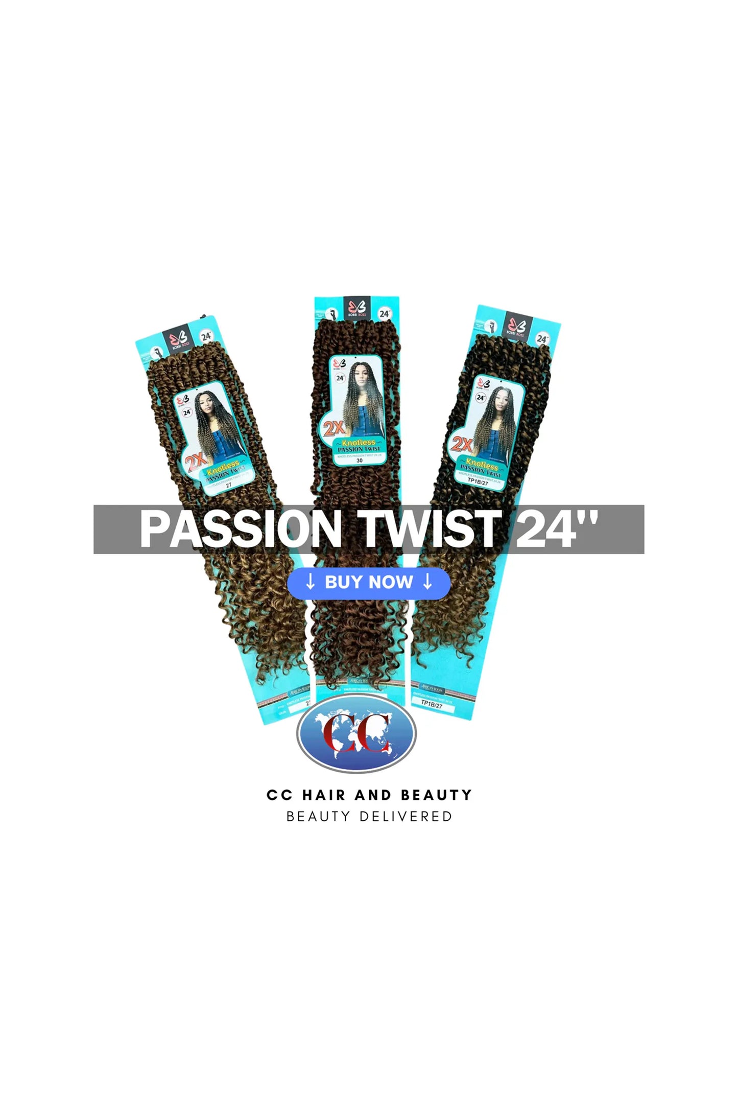 Bobbi Boss Crocher Braids Knotless Passion Twist 18" & 24"