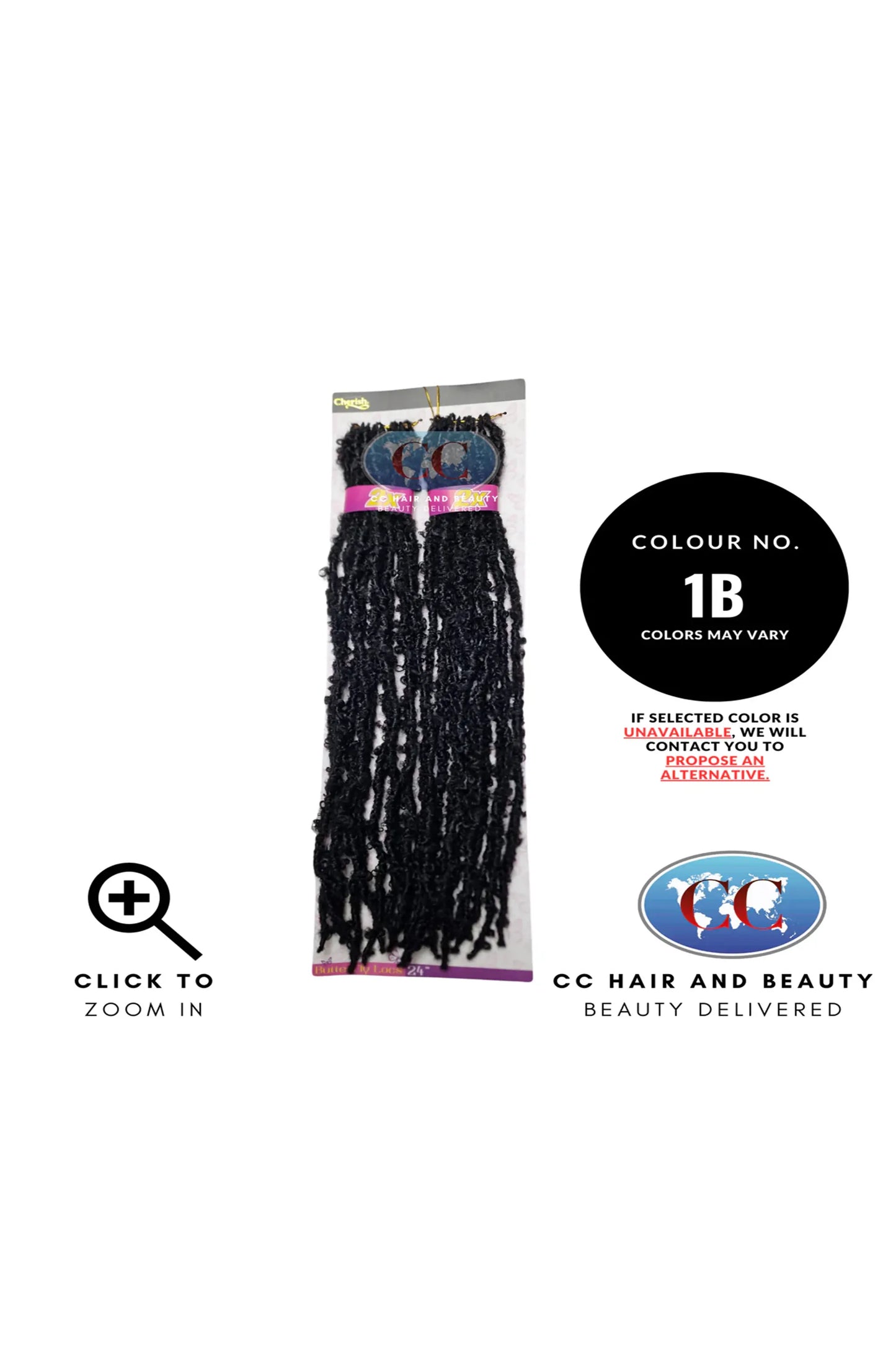 Cherish - Pre-Loop Crochet Braid 2X Value Pack Hair Extensions - Butterfly Locs 24''