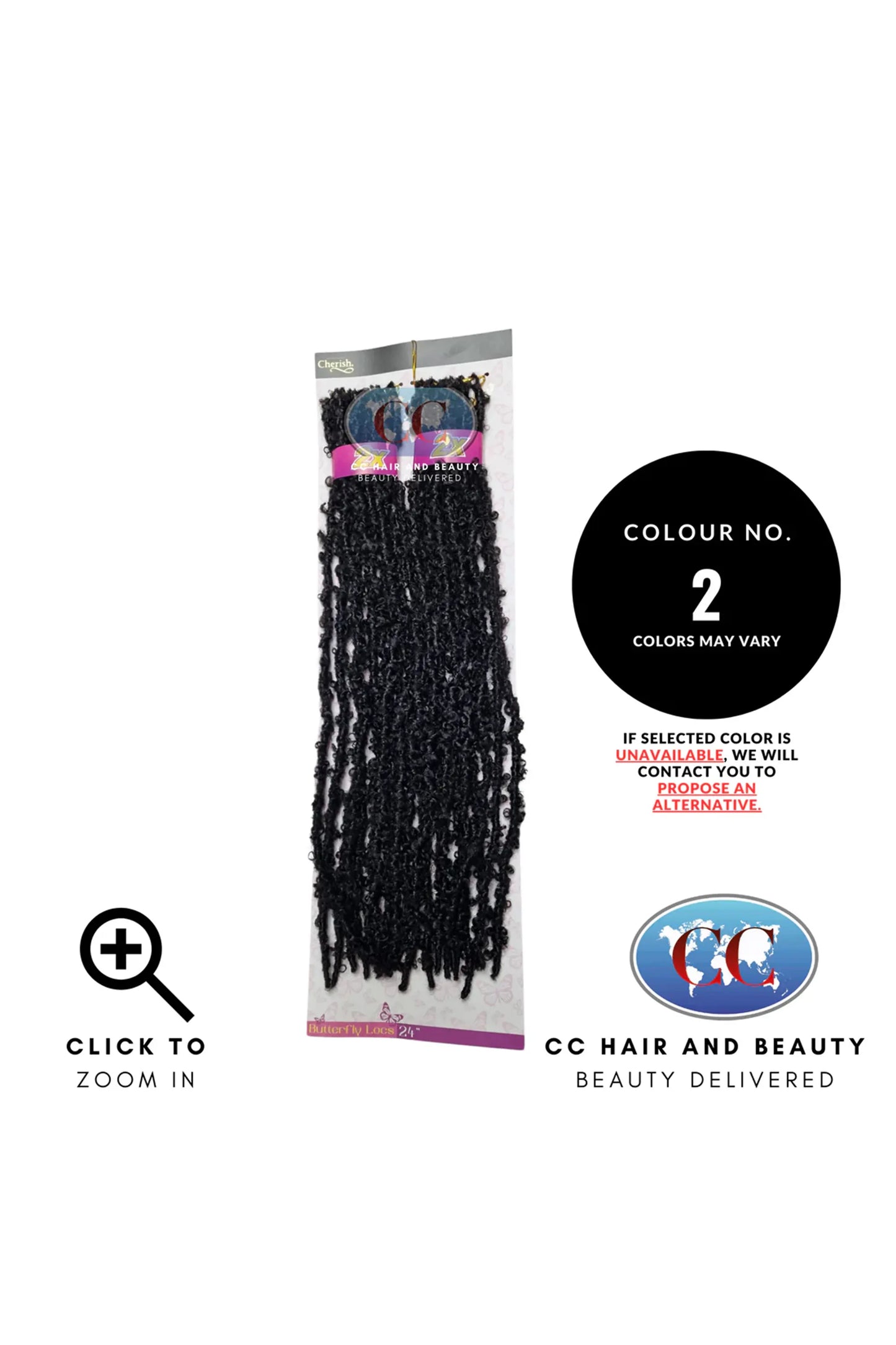 Cherish - Pre-Loop Crochet Braid 2X Value Pack Hair Extensions - Butterfly Locs 24''