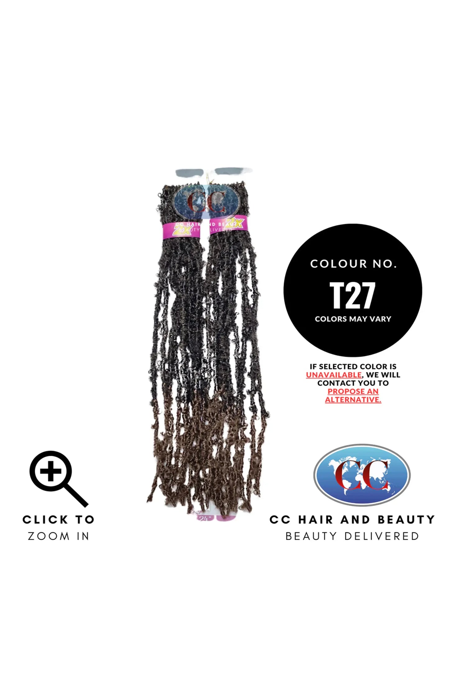 Cherish - Pre-Loop Crochet Braid 2X Value Pack Hair Extensions - Butterfly Locs 24''