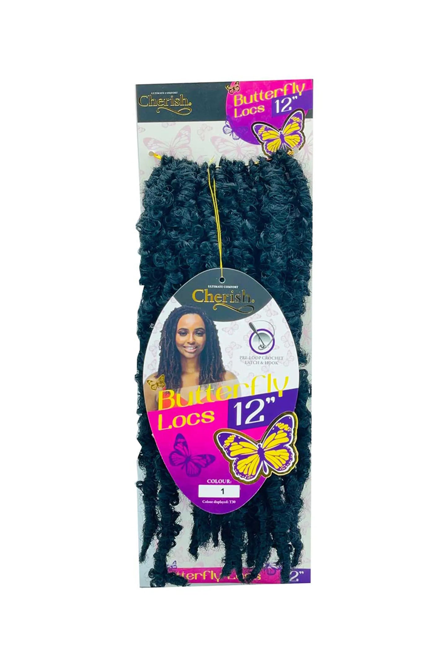 Cherish Butterfly Locs 12"