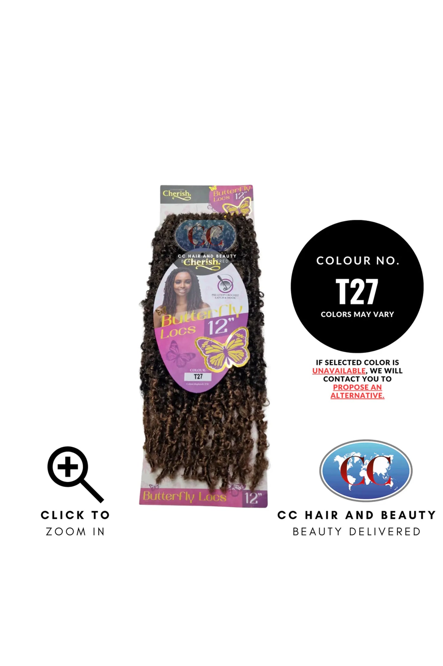 Cherish Butterfly Locs 12"