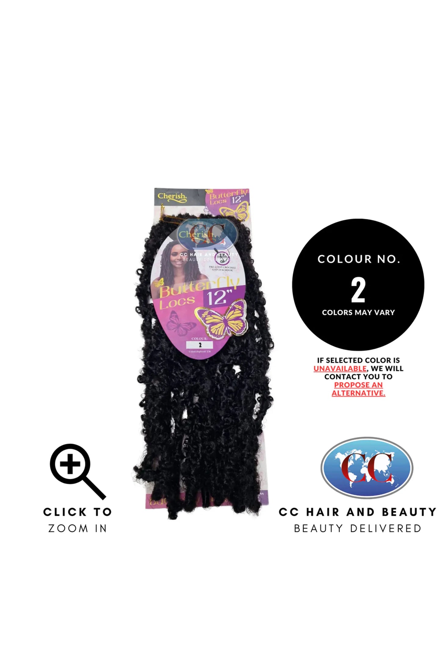 Cherish Butterfly Locs 12"