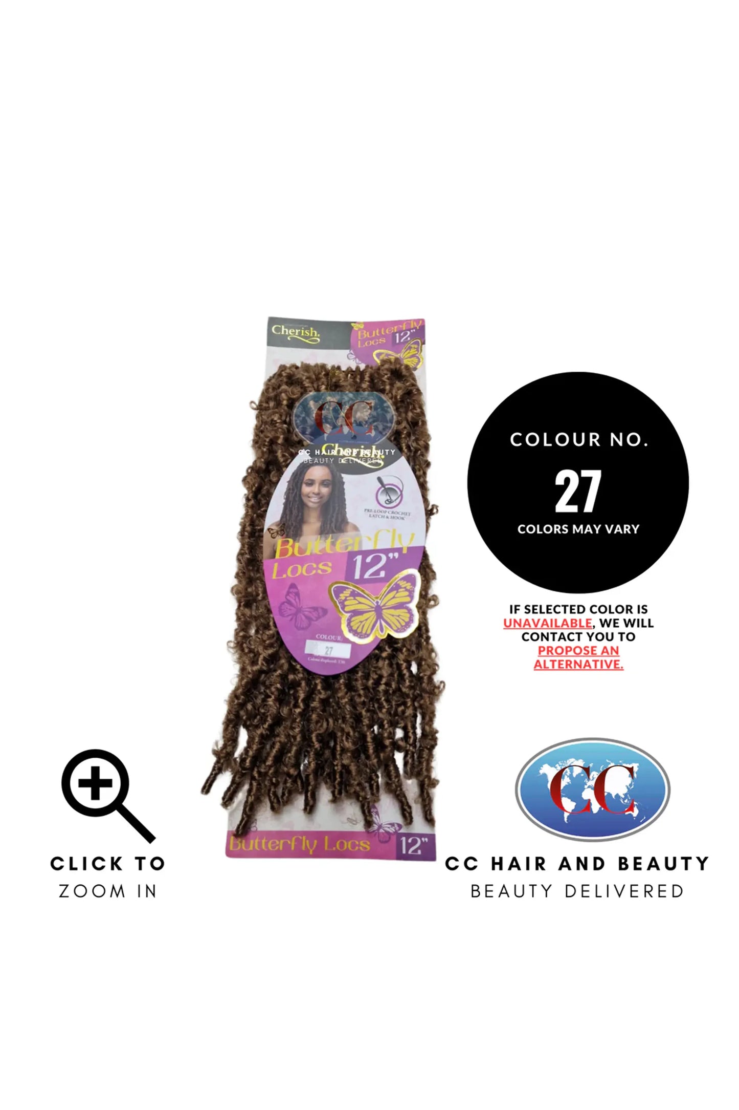 Cherish Butterfly Locs 12"