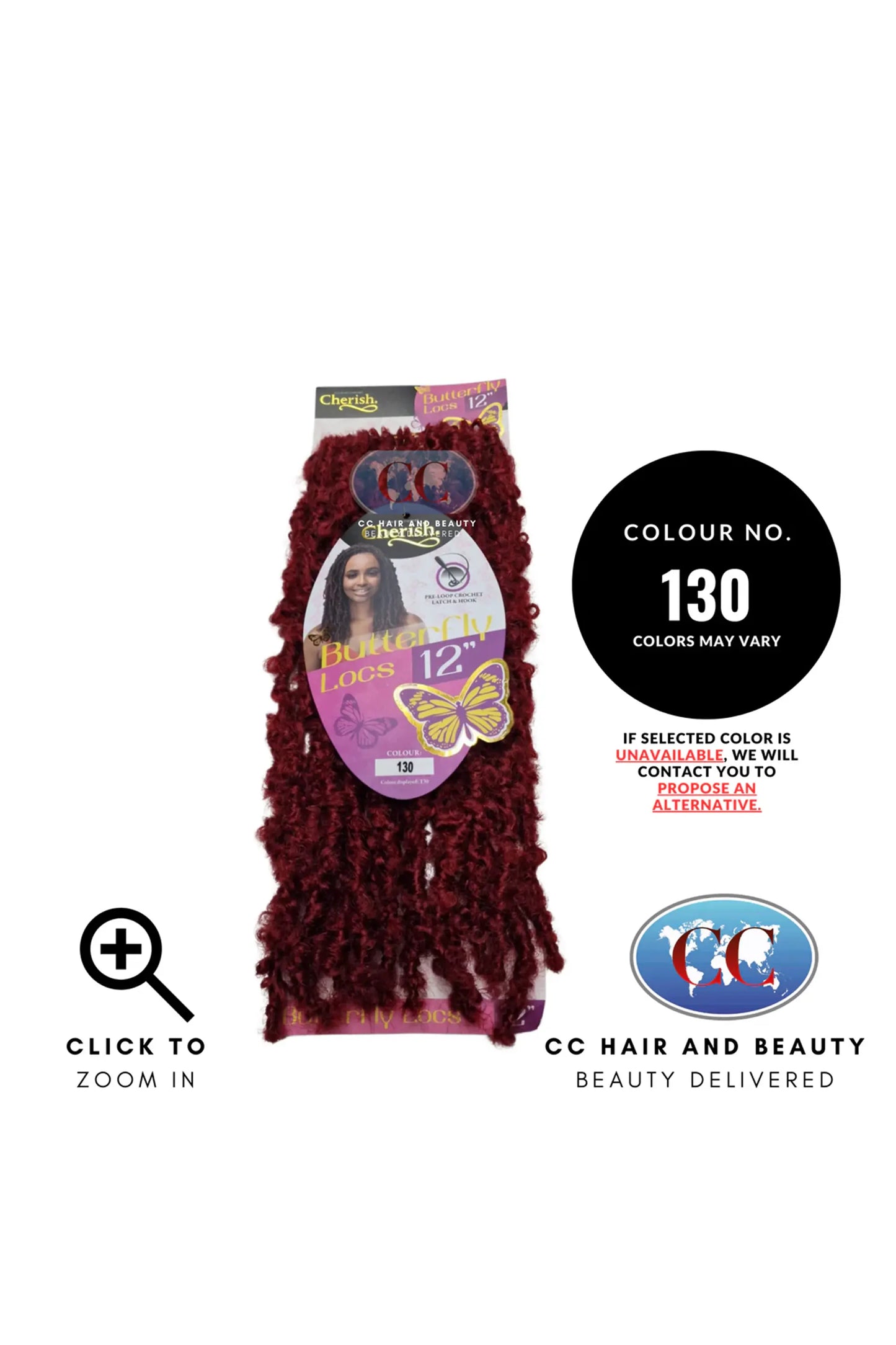 Cherish Butterfly Locs 12"