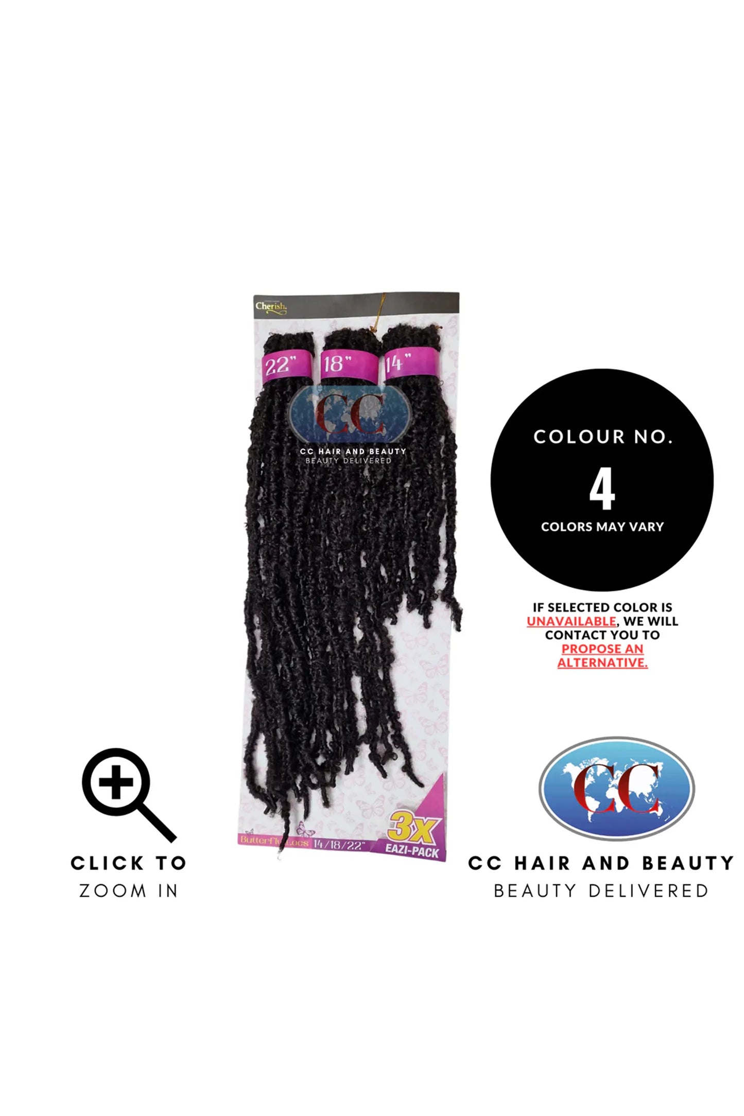 Cherish Butterfly Locs 3X Eazi Pack 14''/18''/22''