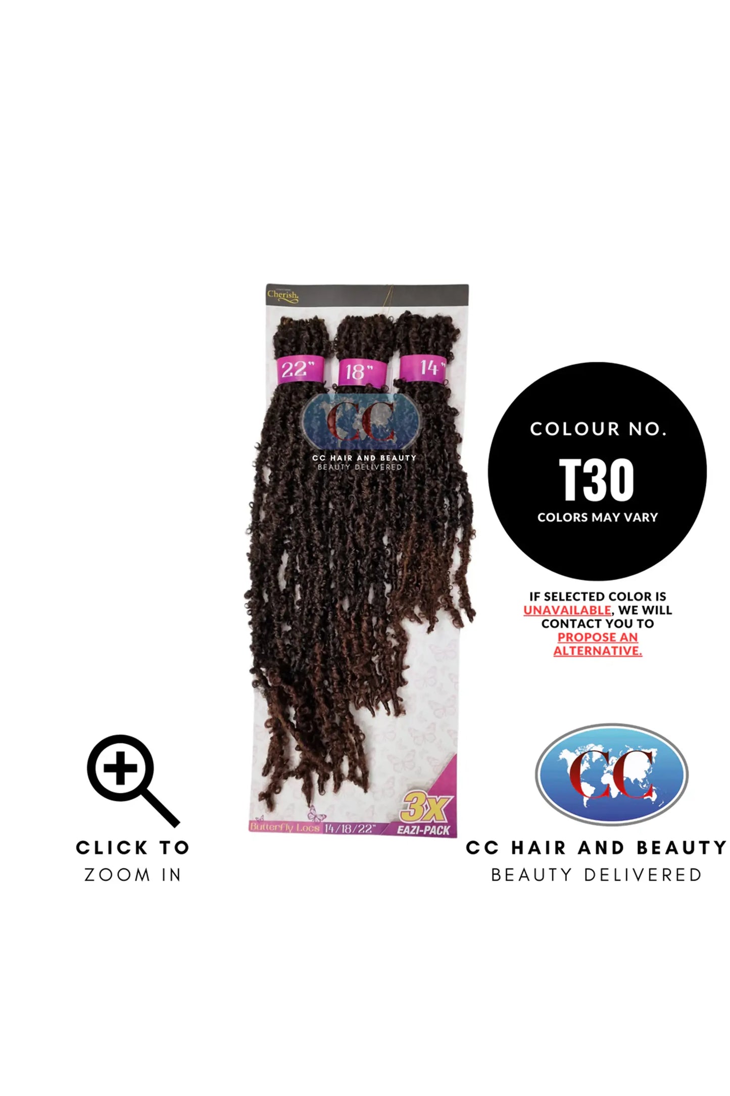 Cherish Butterfly Locs 3X Eazi Pack 14''/18''/22''