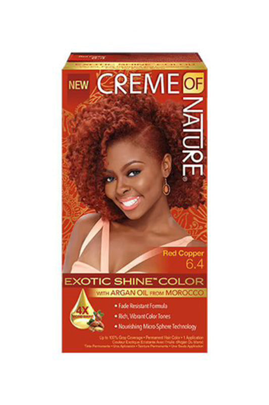 Creme Of Nature Exotic Shine Color Hair Color, 6.4 Red Copper