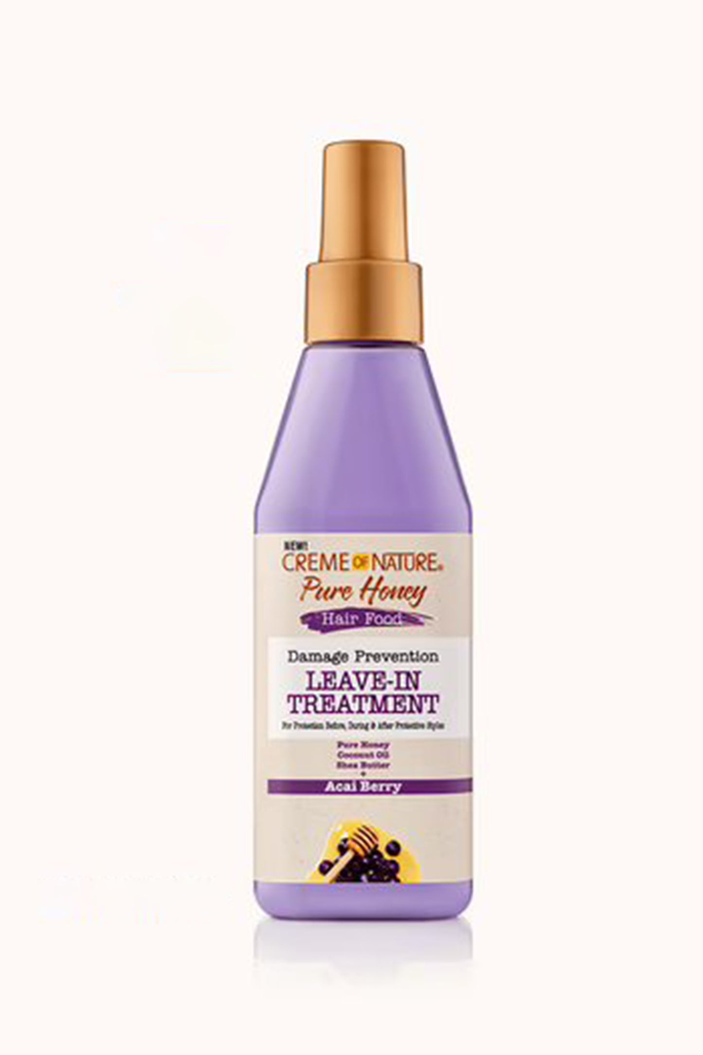 Creme Of Nature Pure Honey Hair Food Acai Leave-In Treatment 8oz