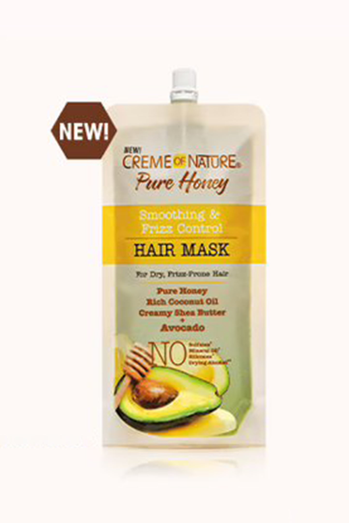 Creme Of Nature Pure Honey RESTORE MOISTURE & CONTROL FRIZZ FOR SMOOTH HAIR 3.8oz
